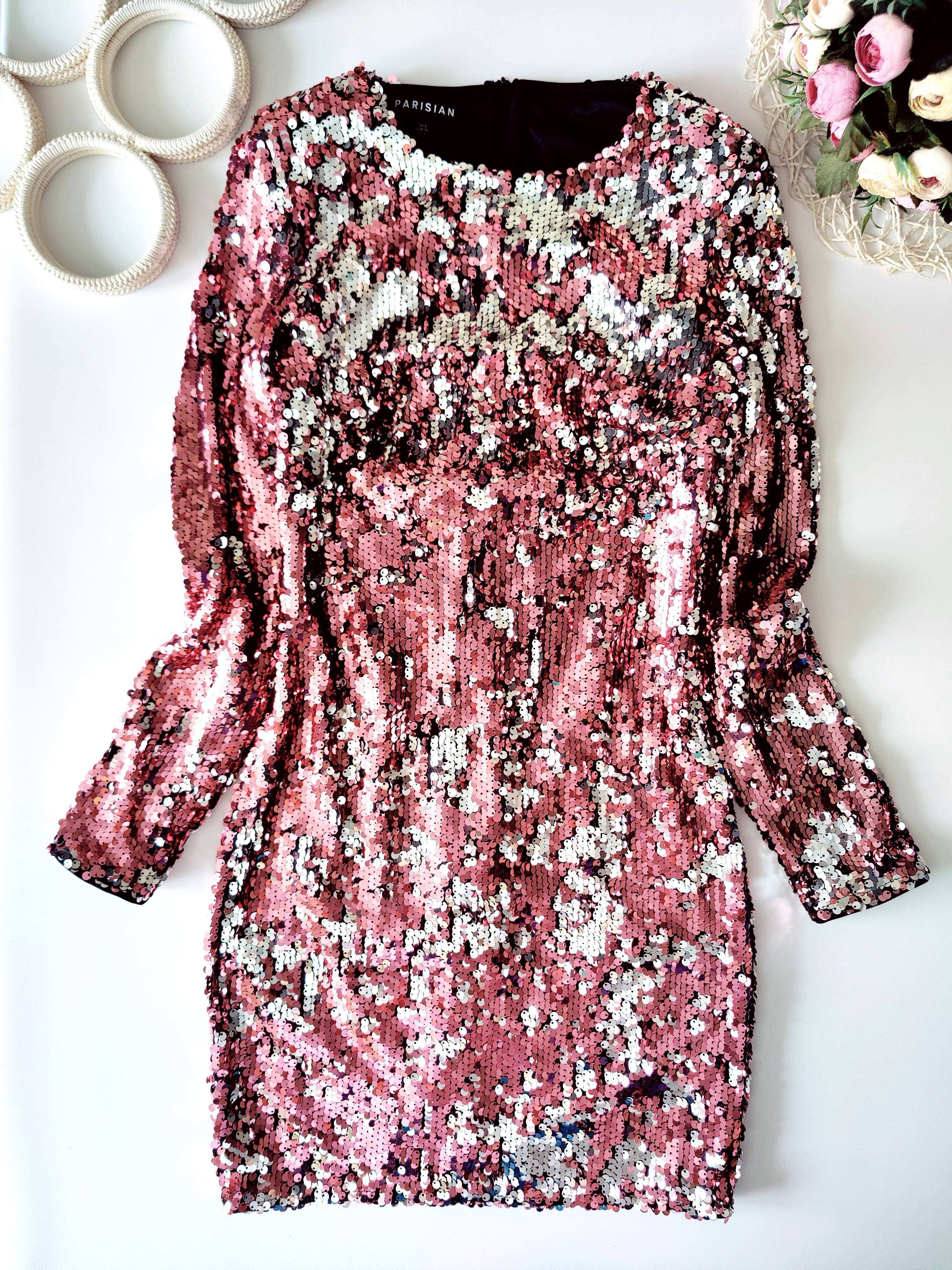 8\36\4 Блестящее платье в пайетках Parisian