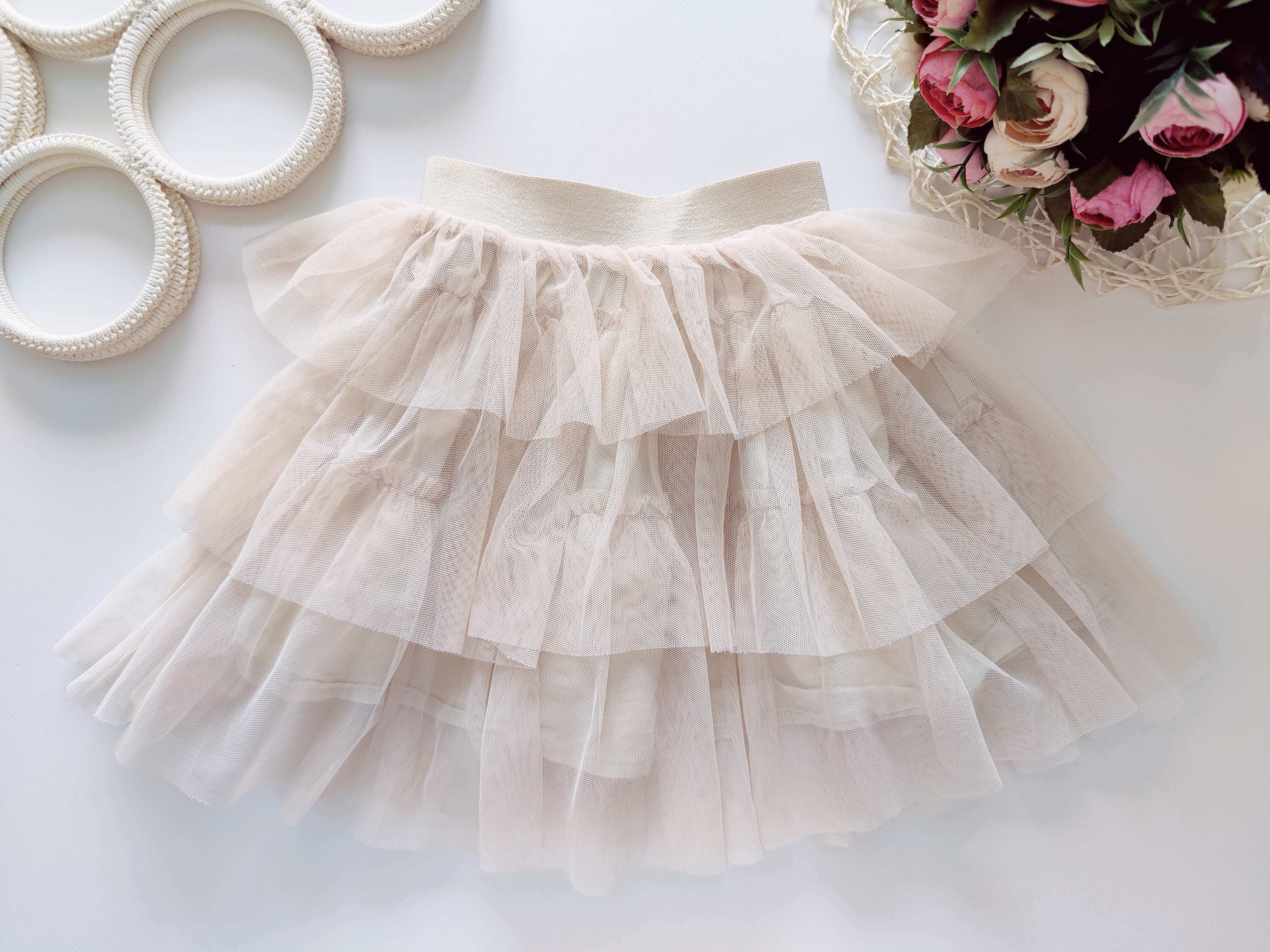 18,24 міс, зріст 86 Спідниця фатинова на хб підкладці