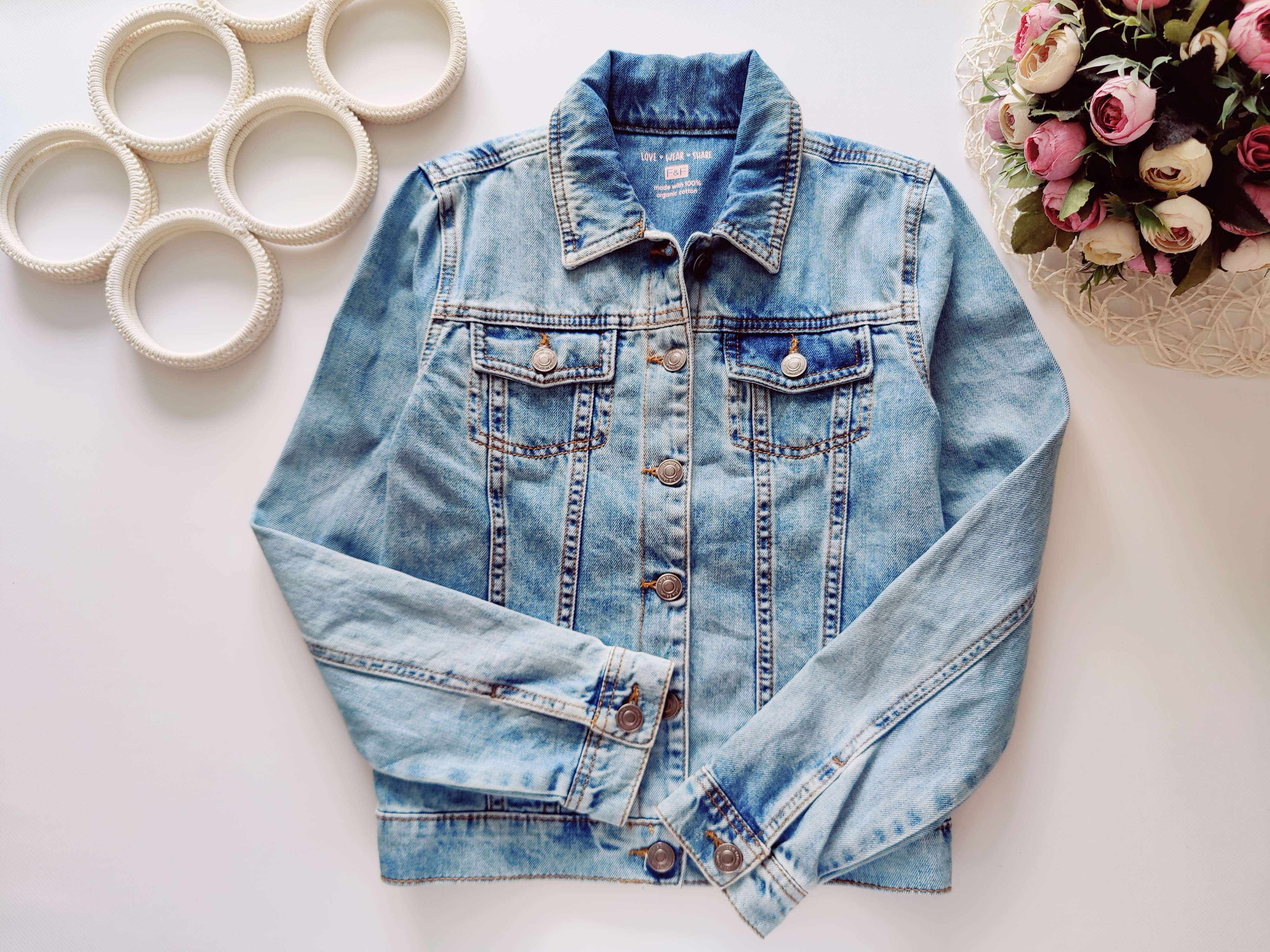 11,12 лет, рост 152 Джинсовка