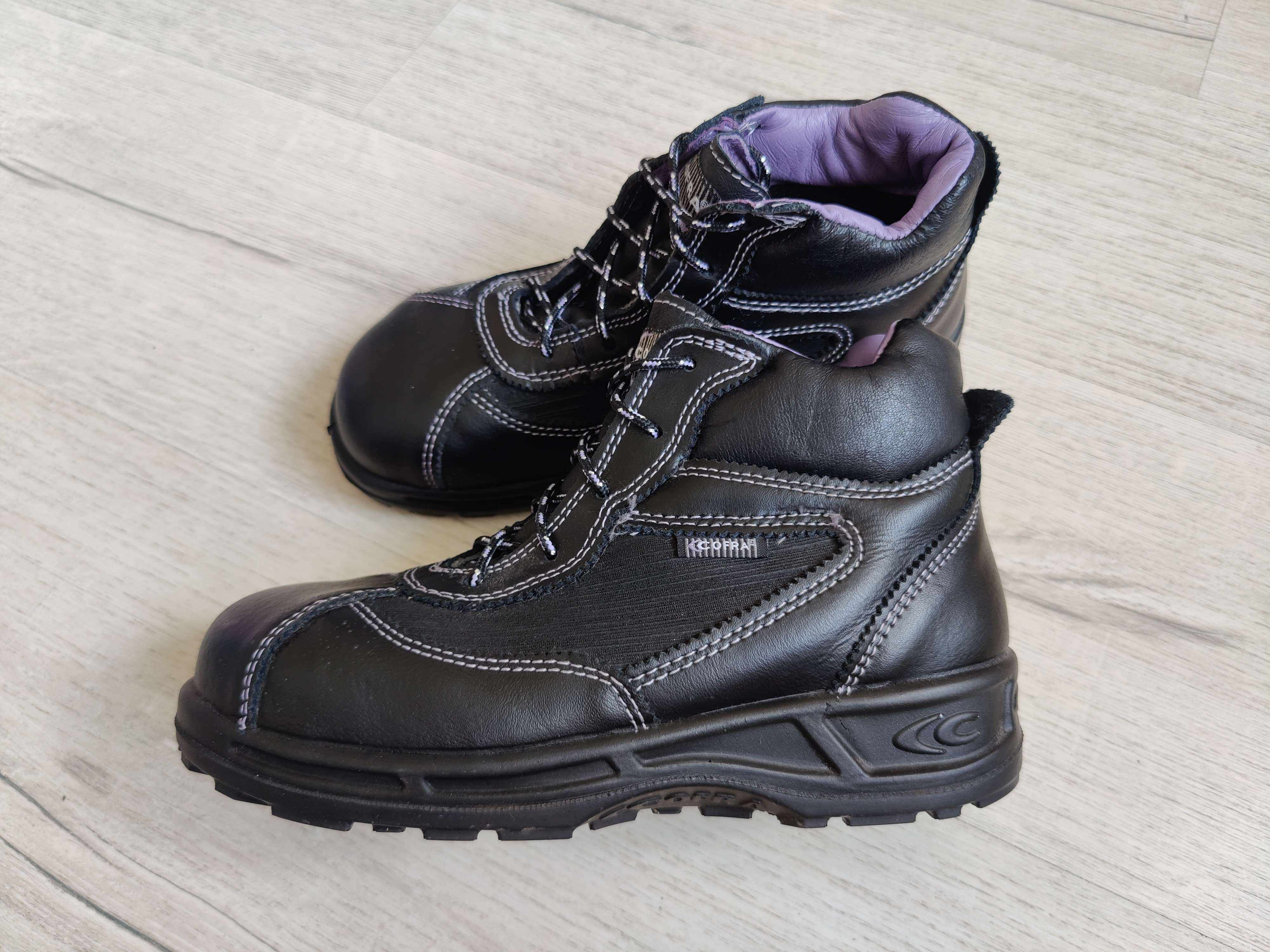 35 (22,5 см) Шкіряні черевики з посиленим носком Італія