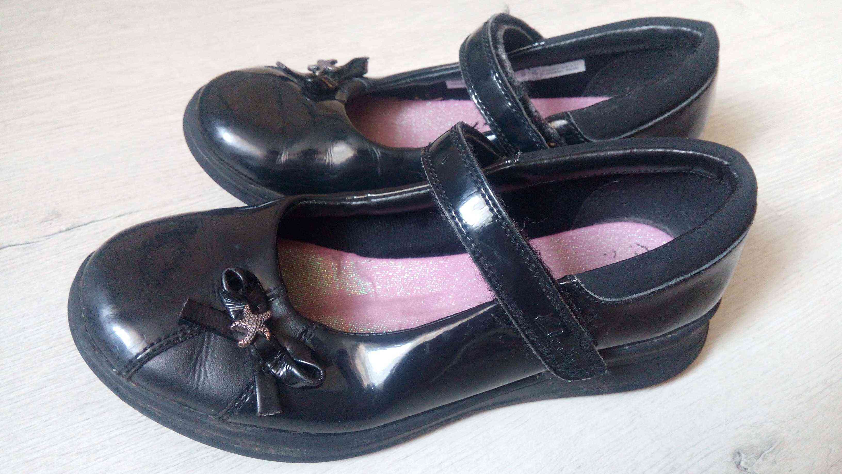 33 (21 см) Шкіра! Clarks Колекція 2017 Шкіряні шкільні туфлі для дівчинки