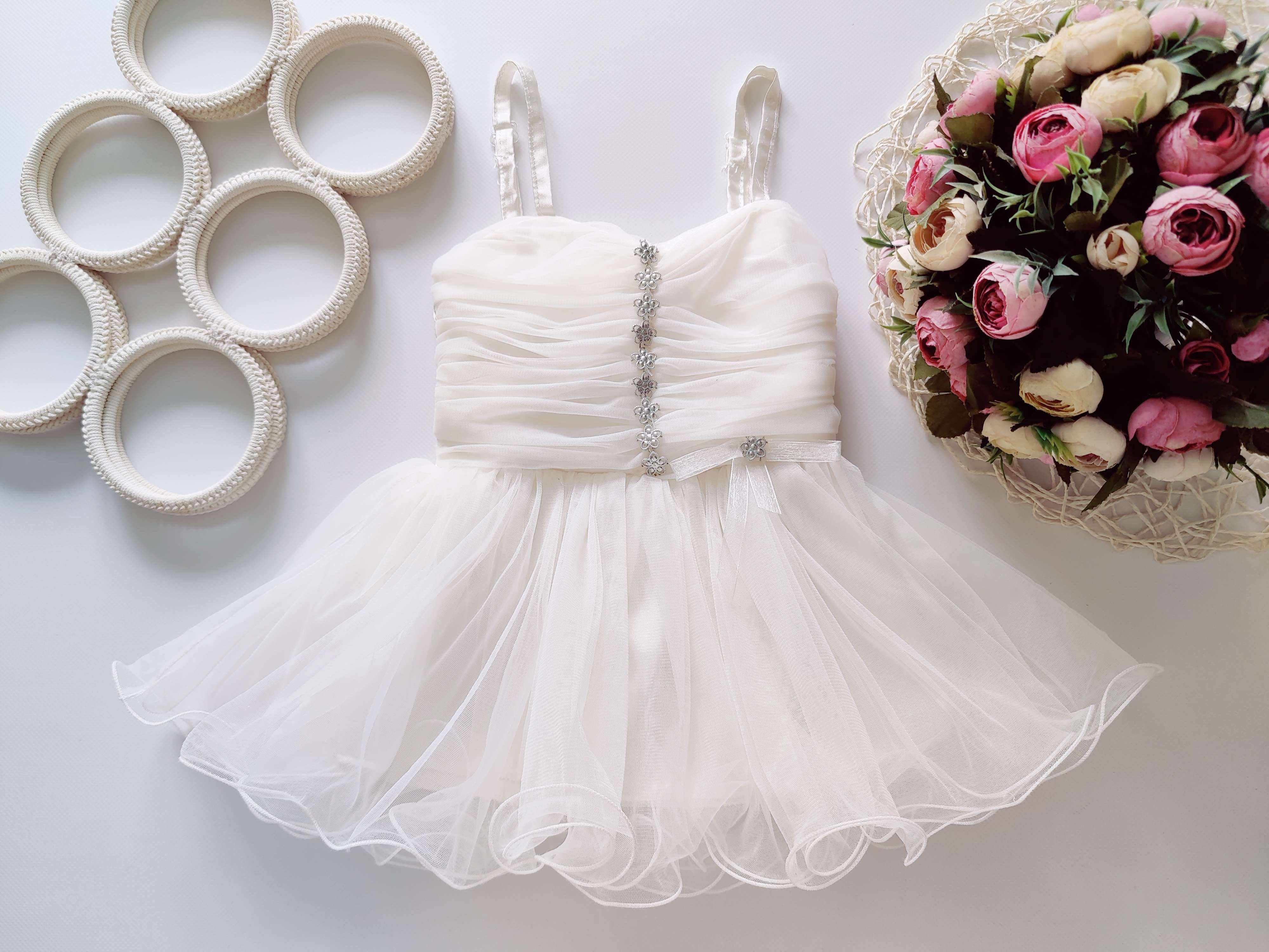 12,18 міс, зріст 80,86 Пишна ошатна дитяча сукня