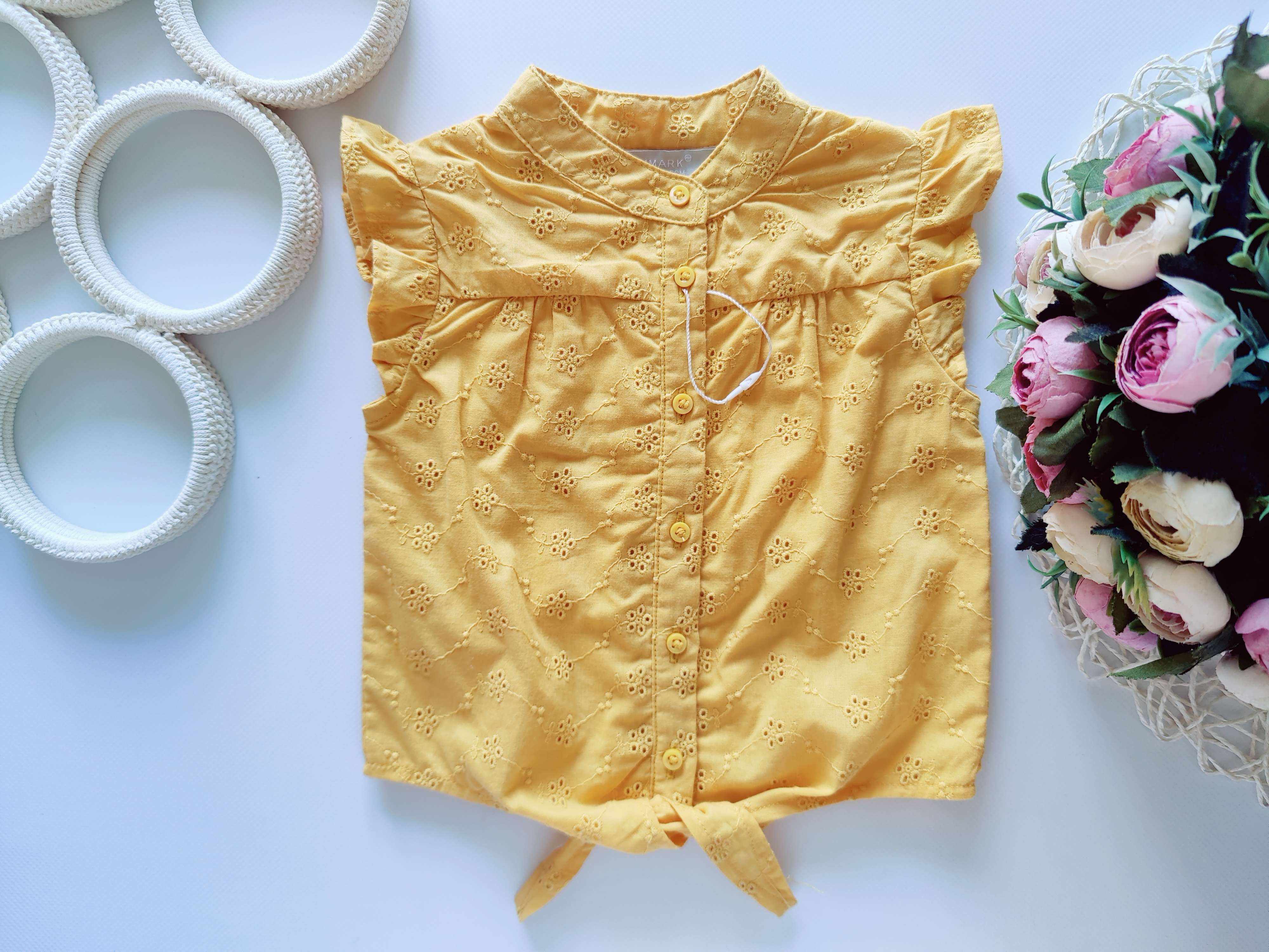 12,18 мес, рост 86 Новая хлопковая летняя блузка