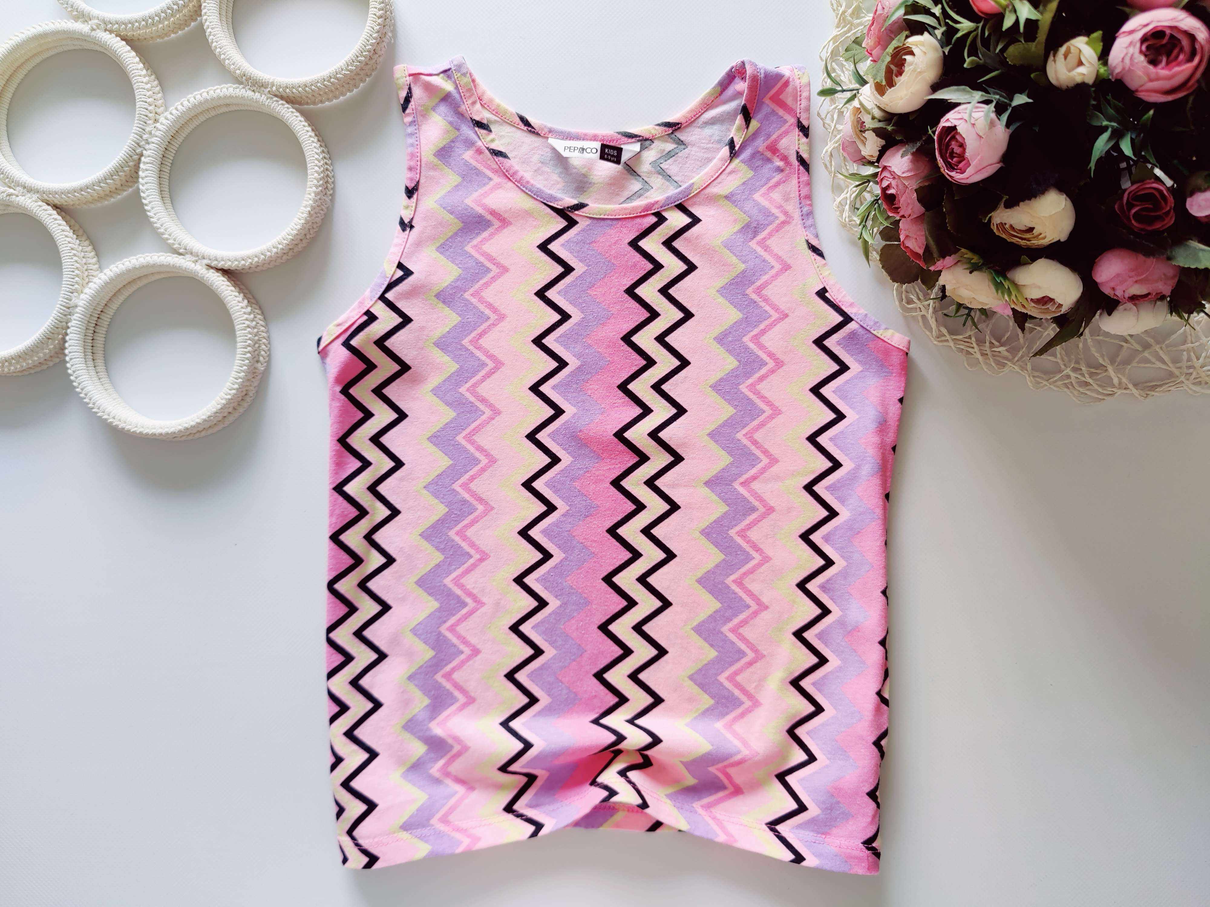 8,9 лет, рост 128,134 Майка для девчоки