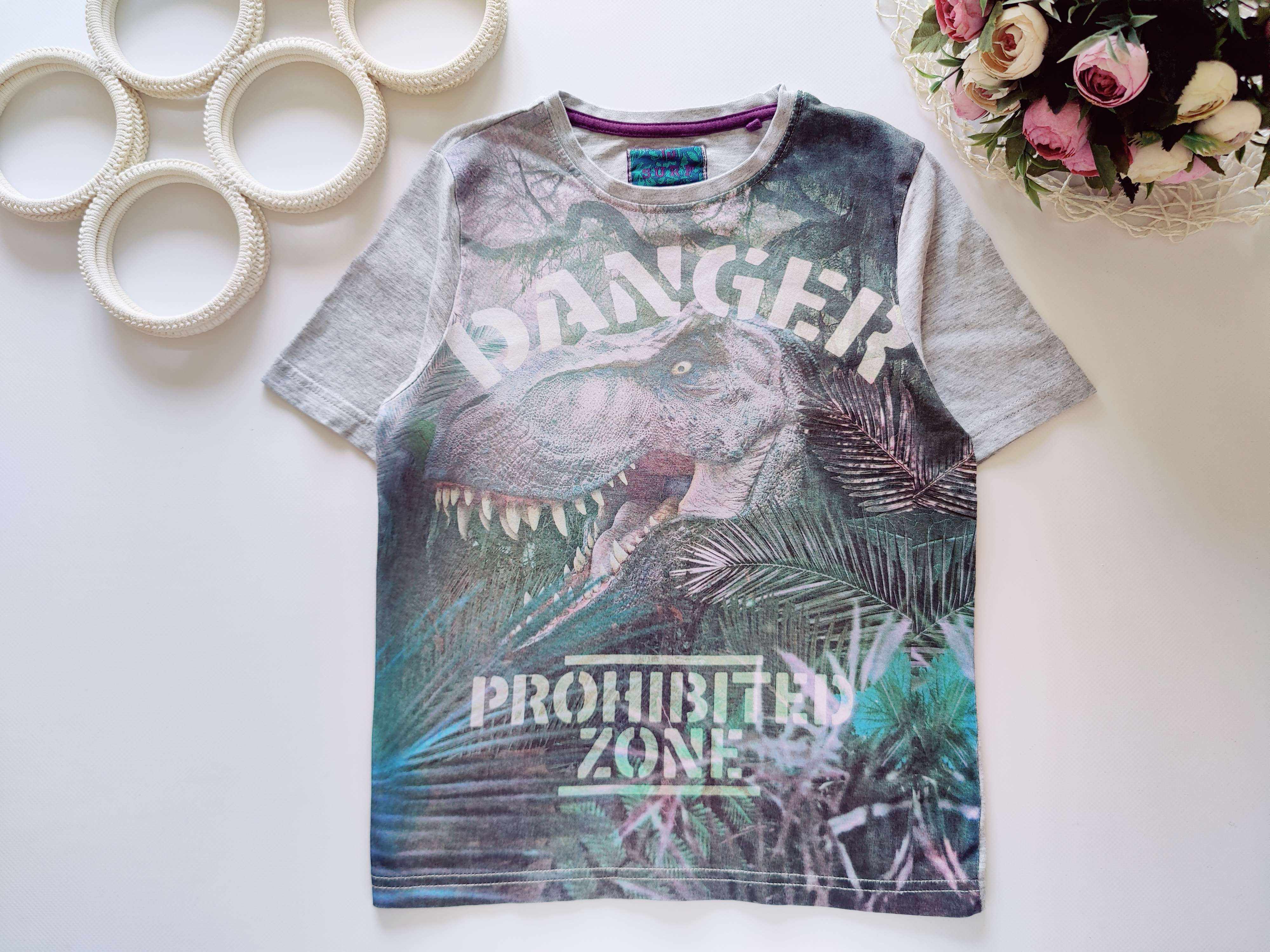 7 років, зріст 122 Футболка з динозавром