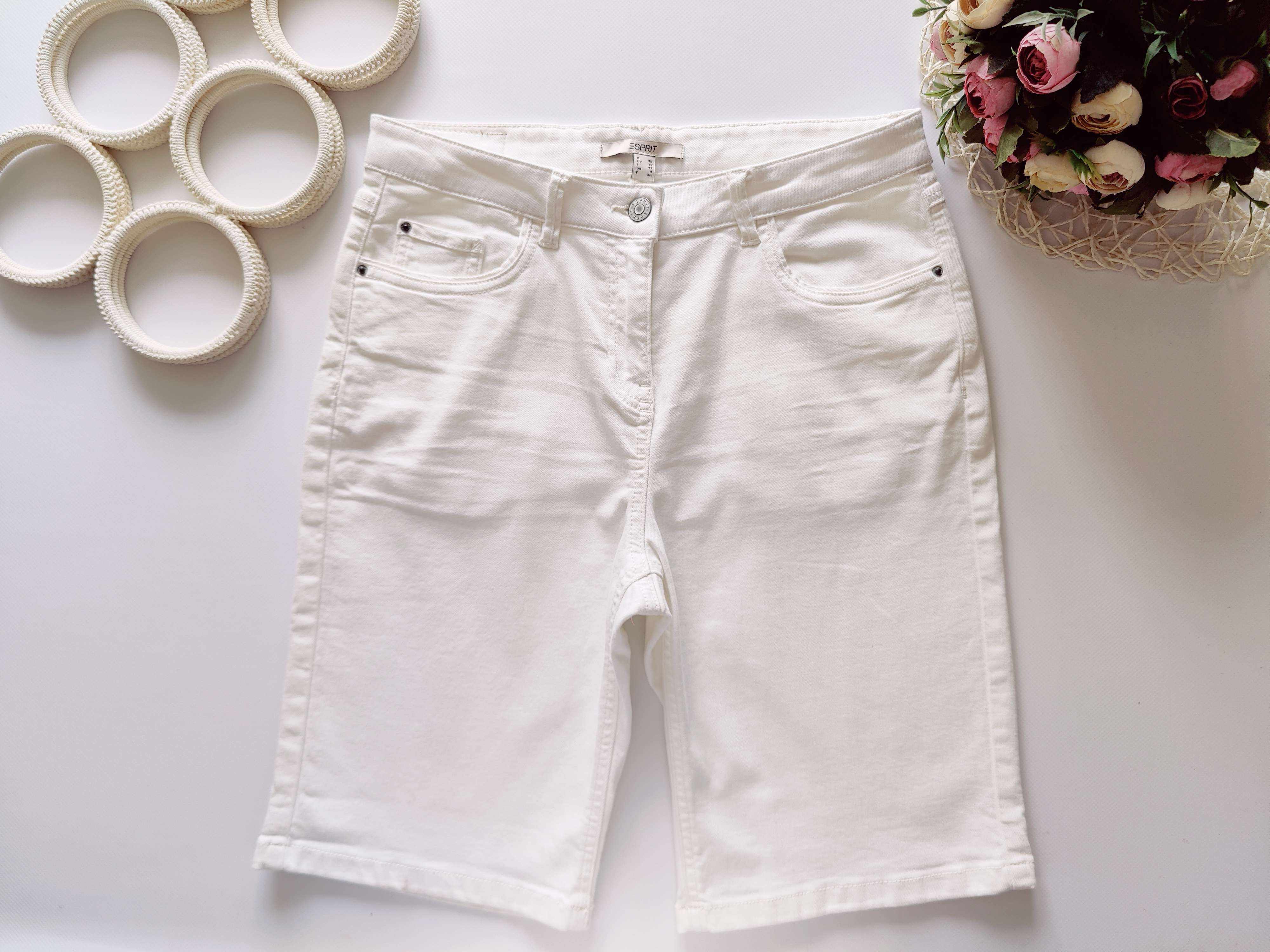 38\12\42\8\40 Подовжені жіночі білі шорти