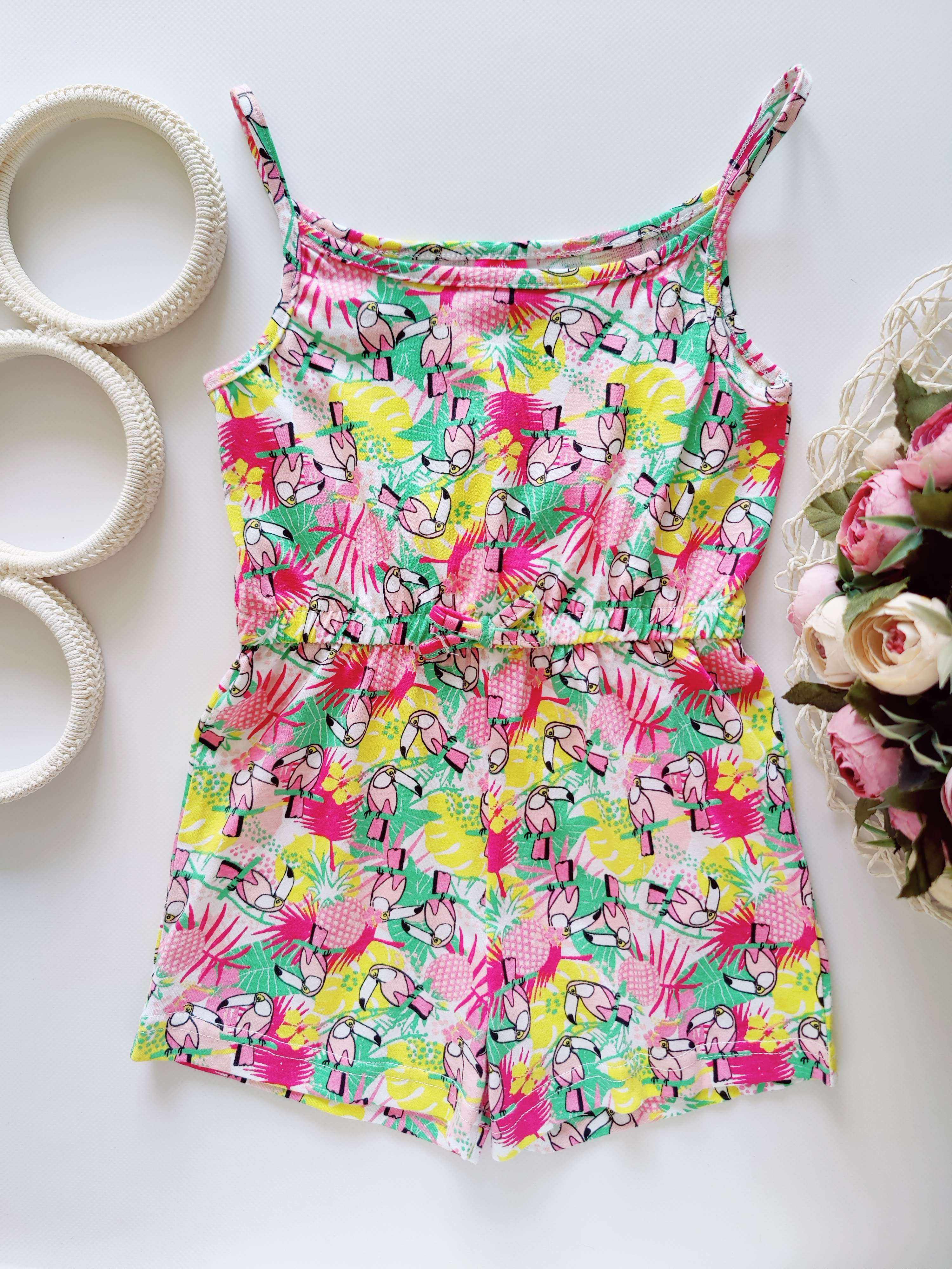 1,5,2 года, рост 92 Летний ромпер