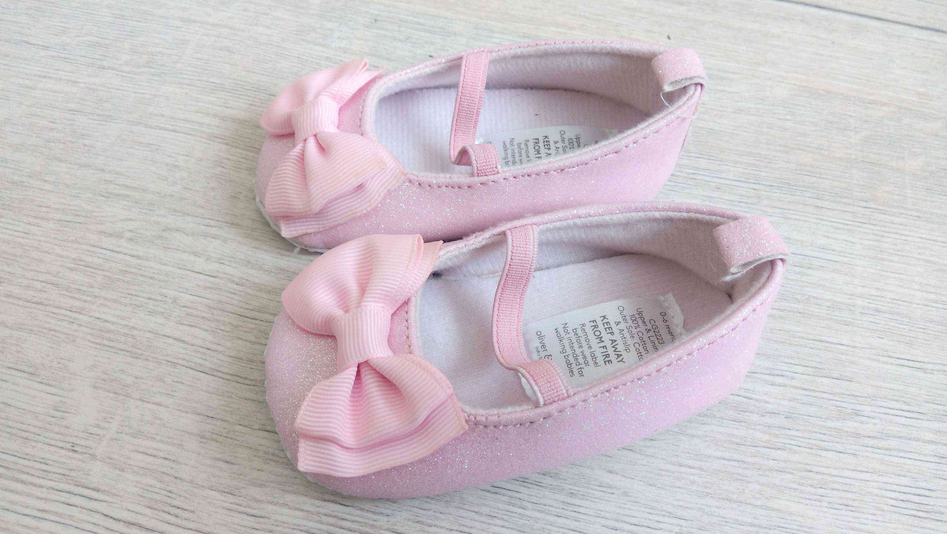 0-6 місяців 11 см Пінетки для дівчинки