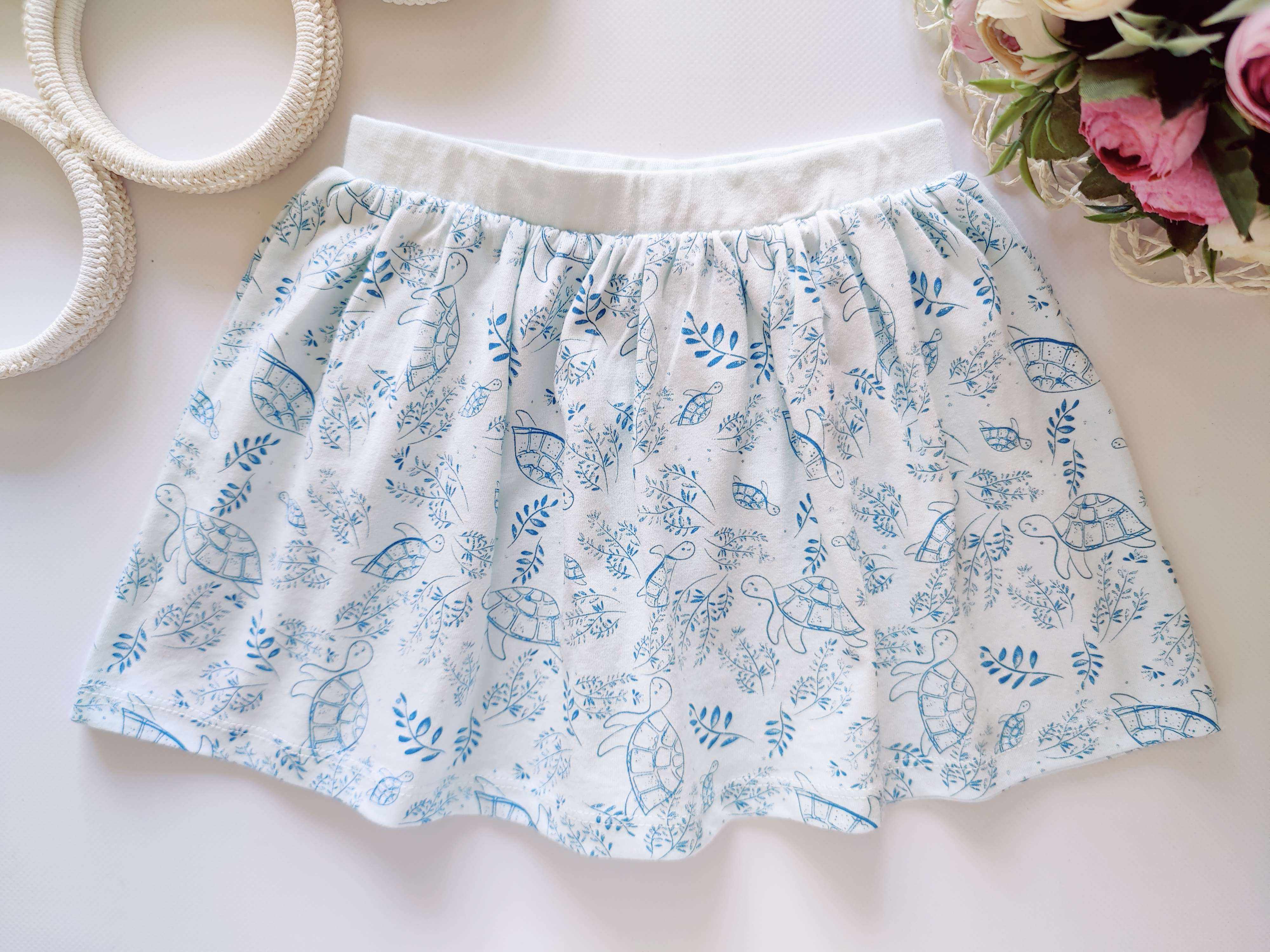 12,18 міс, зріст 86 Спідниця в черепашках