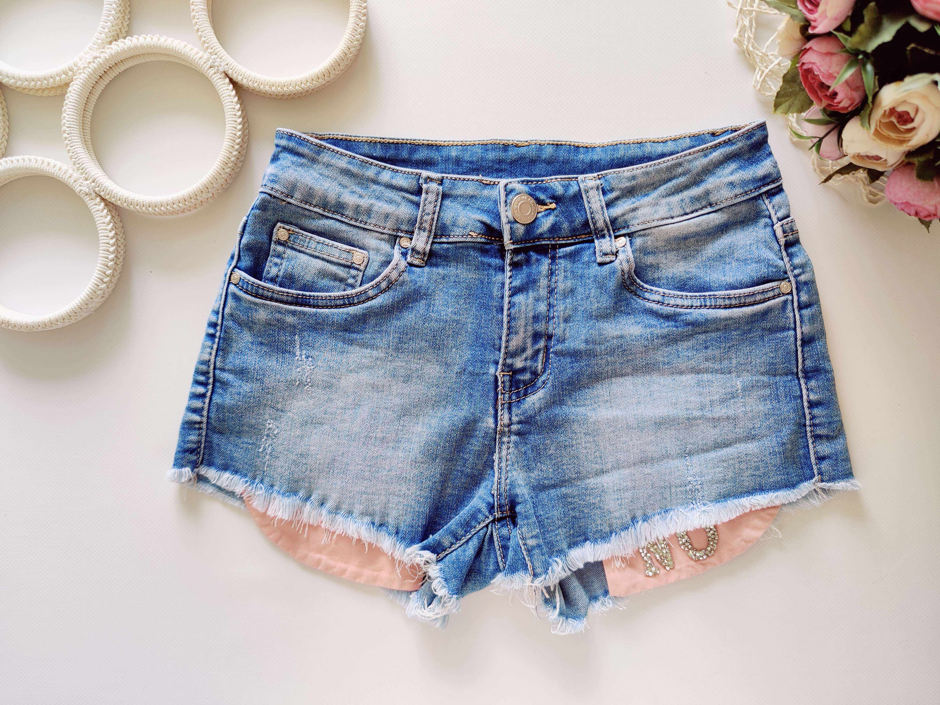 12,13 років, зріст 152,158 Джинсові шорти супер стретч