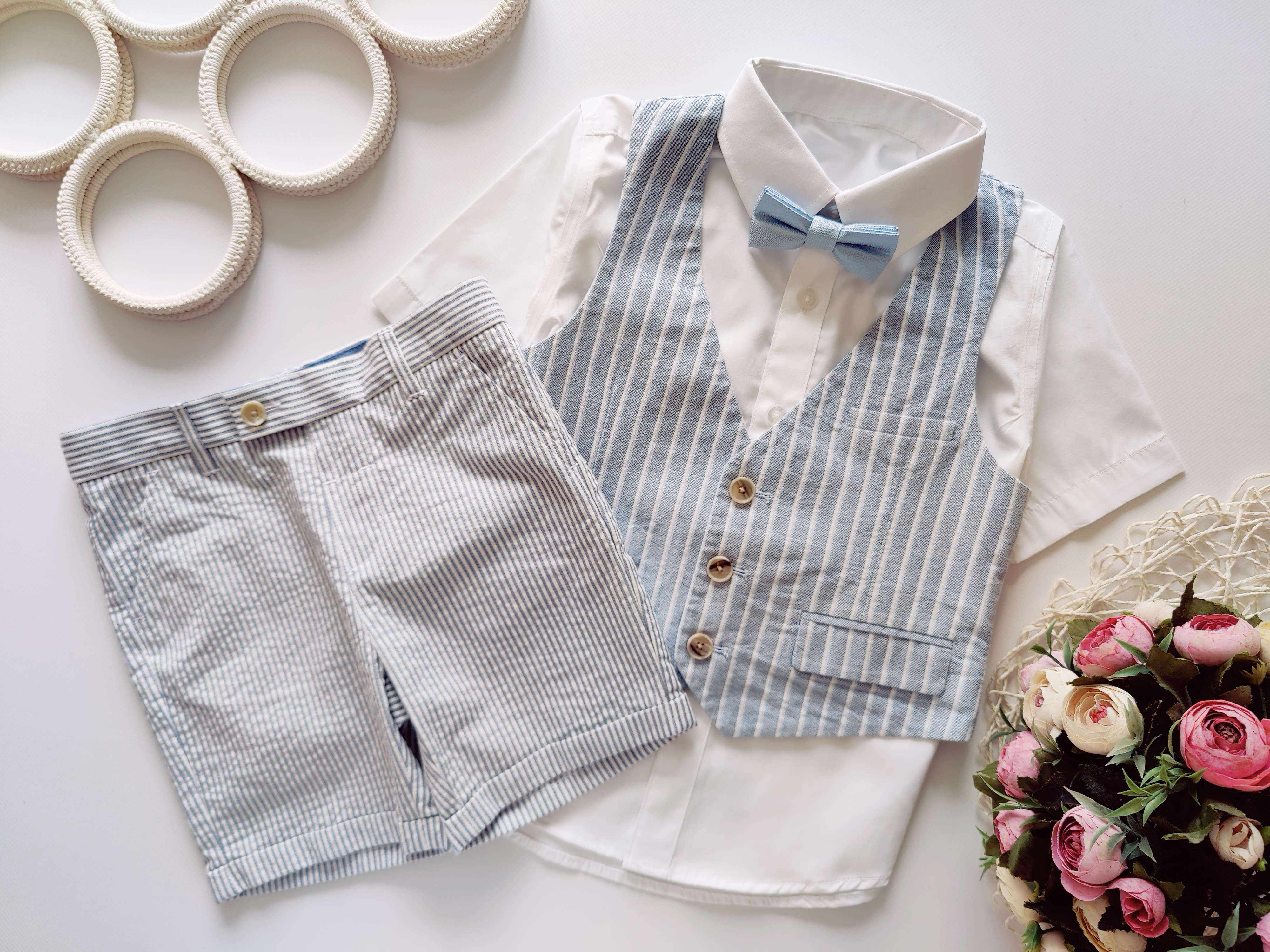 4 роки, зріст 104 Нова сорочка, шорти та жилетка