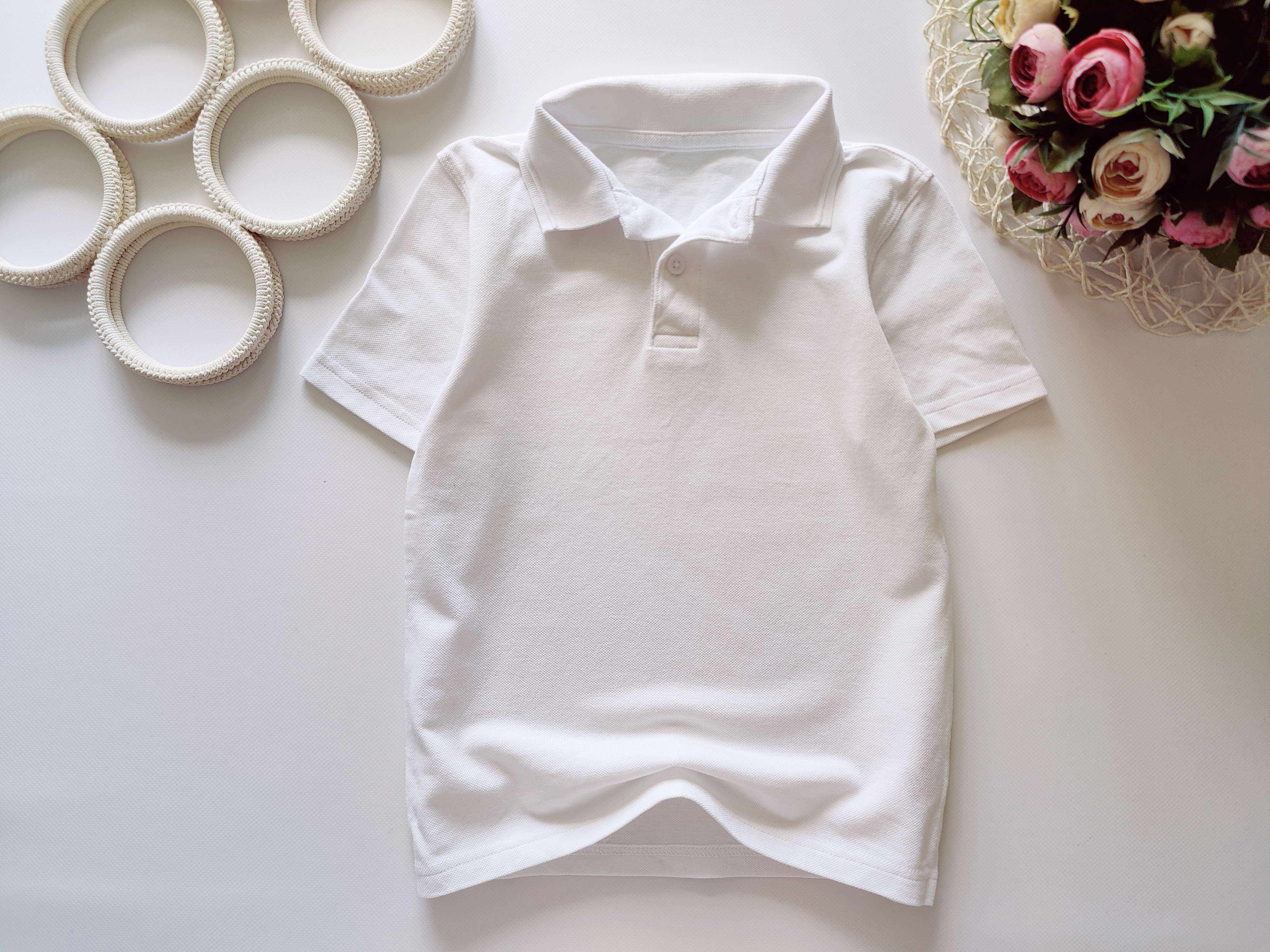 6,7 лет, рост 116,122 Белое поло