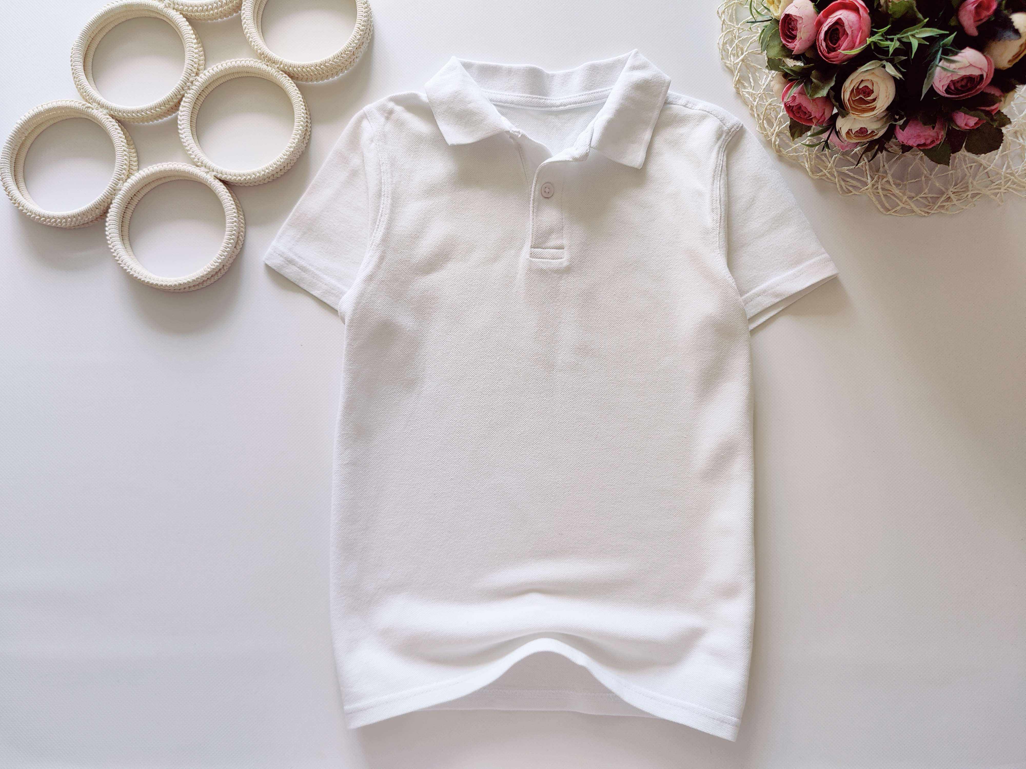 10,11 лет, рост 140,146 Белое поло