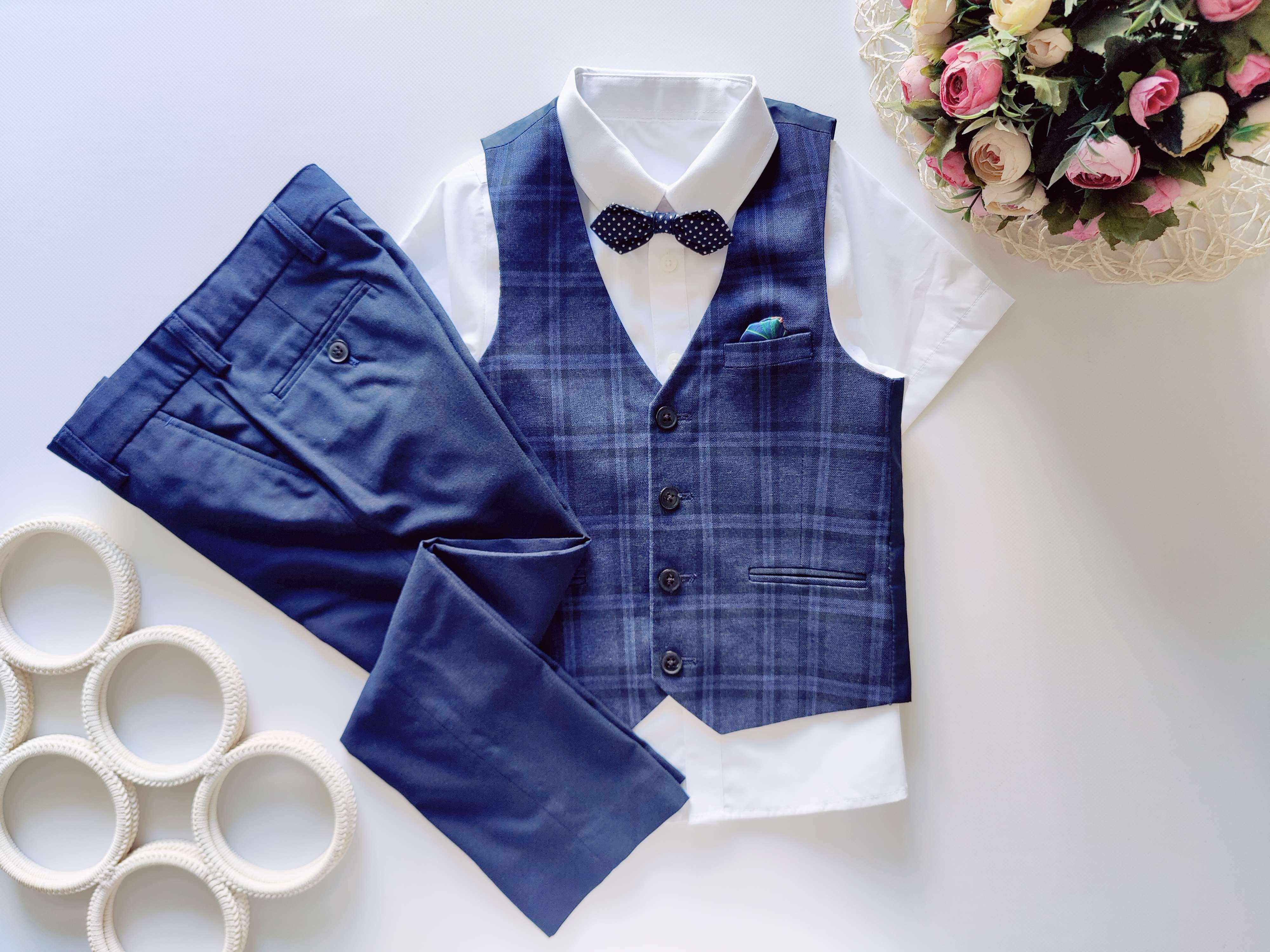 6 лет, рост 116 Красивый наборной костюм классический детский