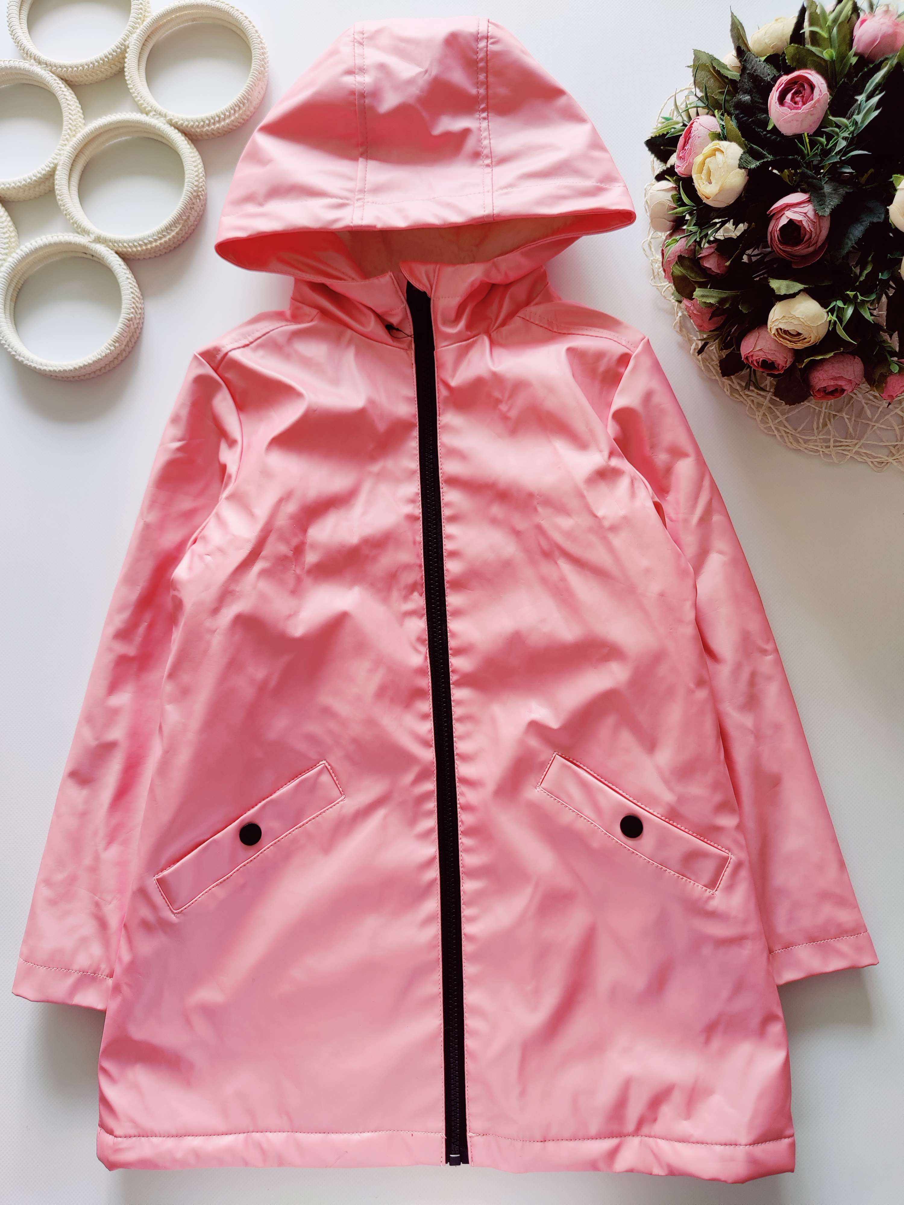 7,8 лет, рост 128 Теплая куртка непромокайка