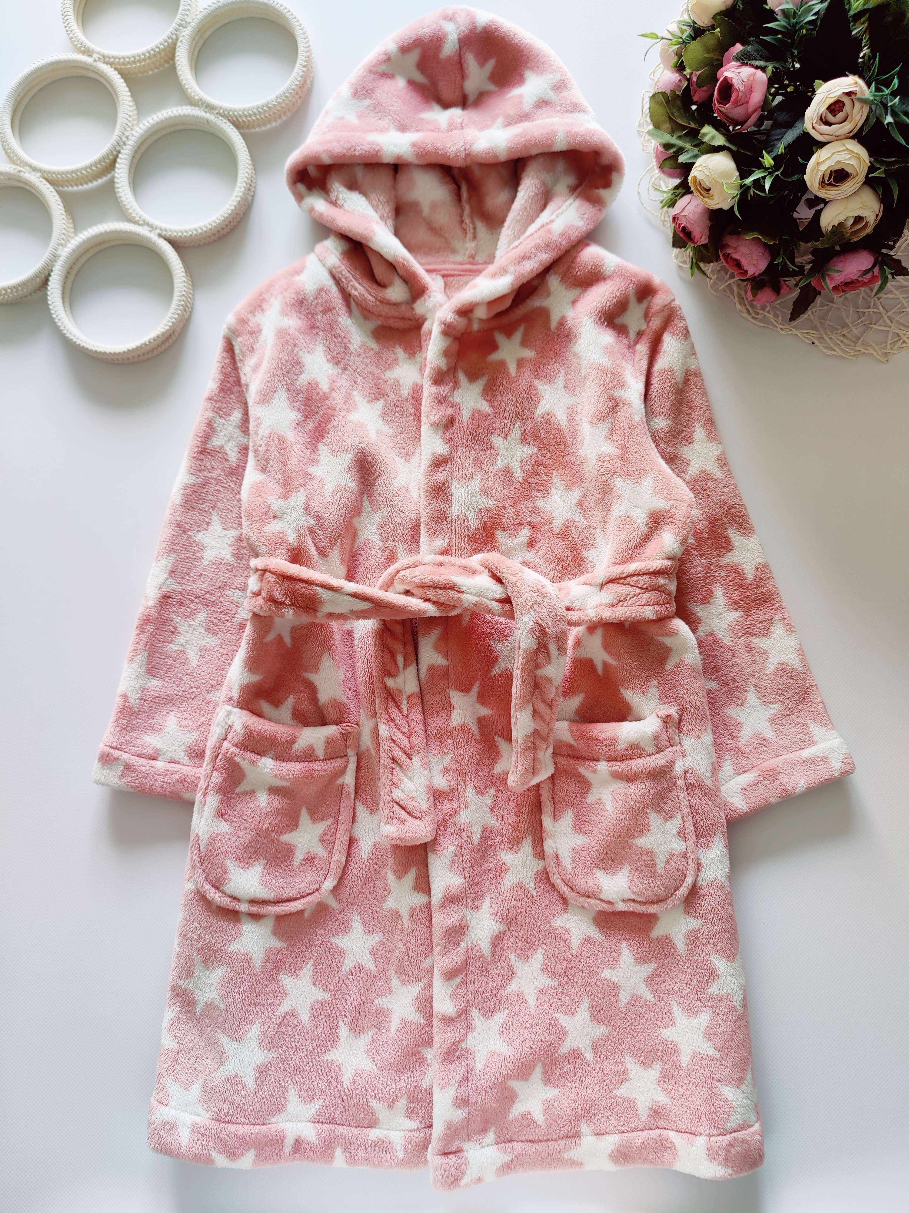 5,6 років, зріст 116 Теплий халат у зірках