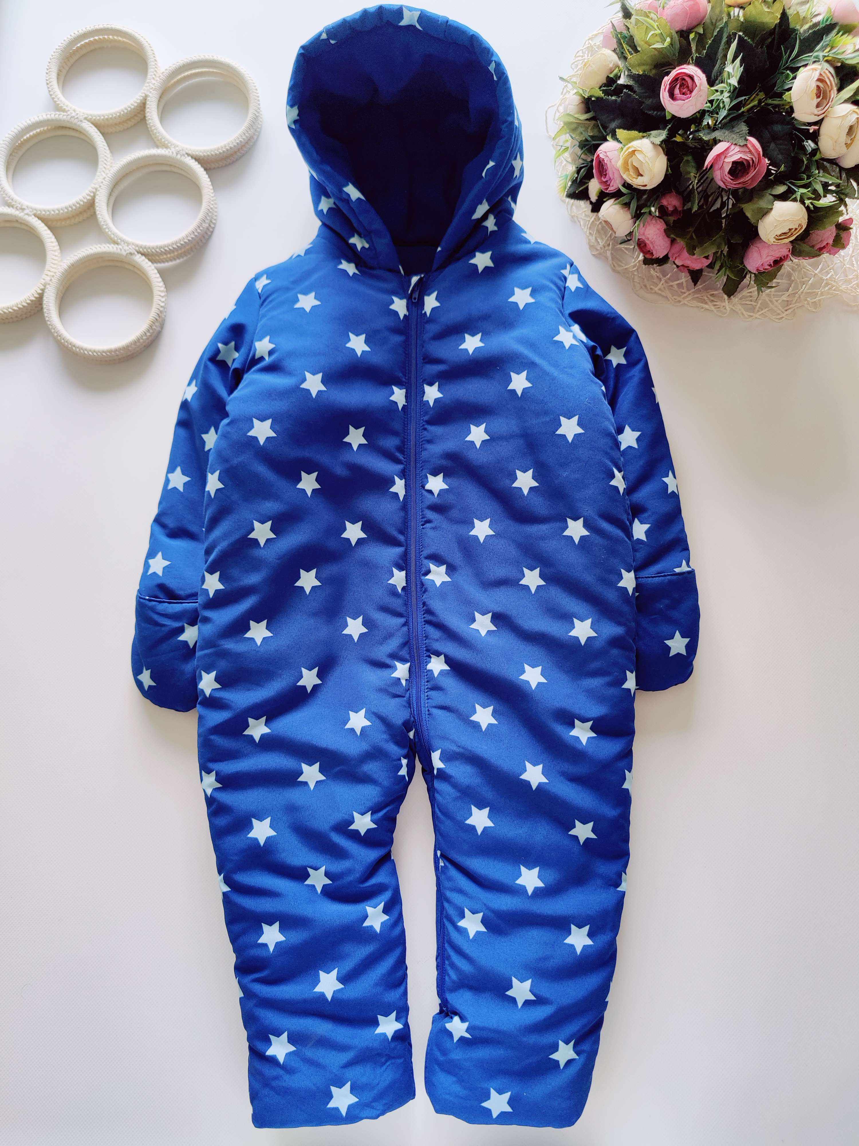 12,18 міс, зріст 86 Теплий комбінезон на синтепоні, фліс