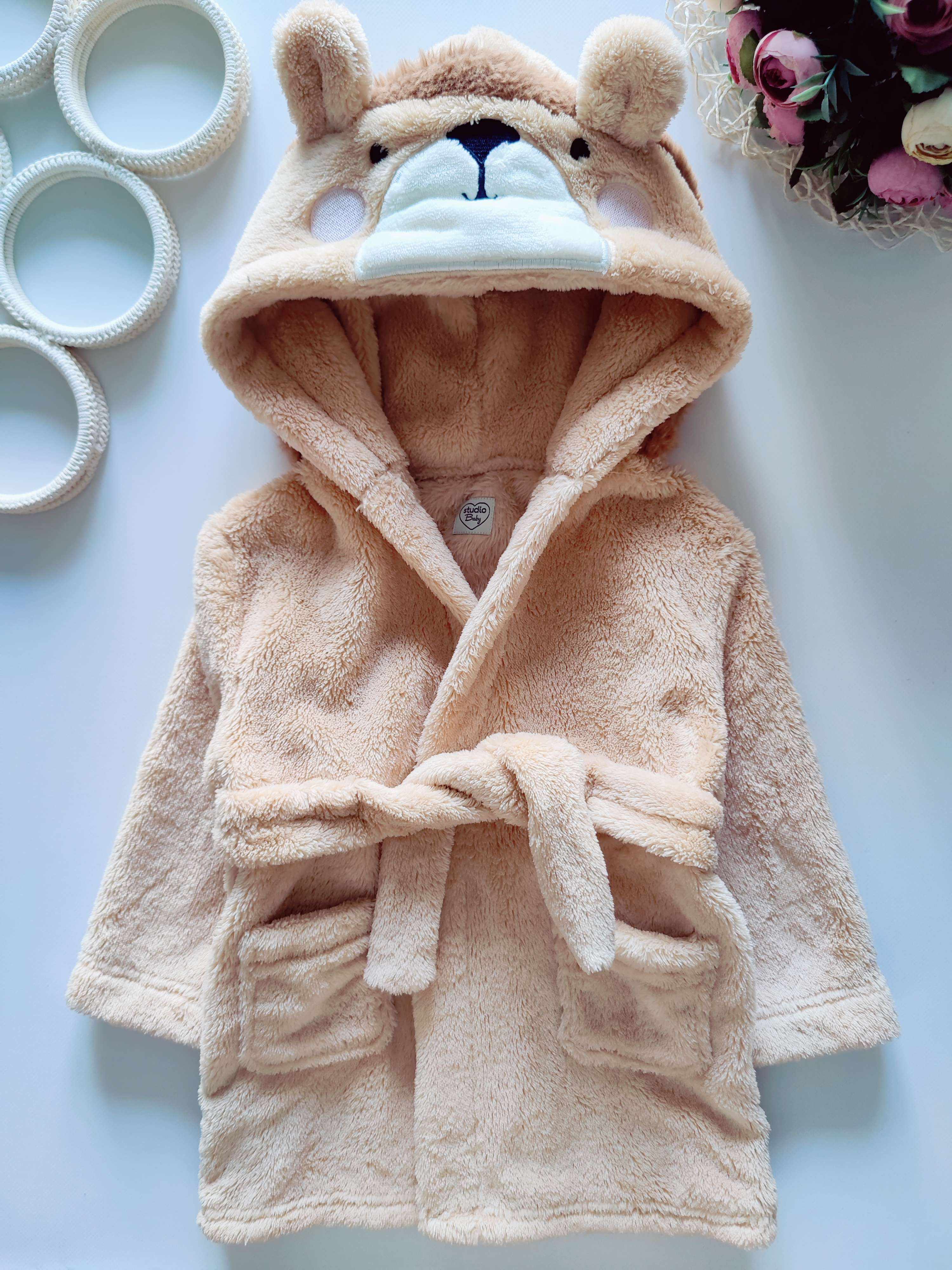 12,24 міс, зріст 86,92 Пухнастий халат