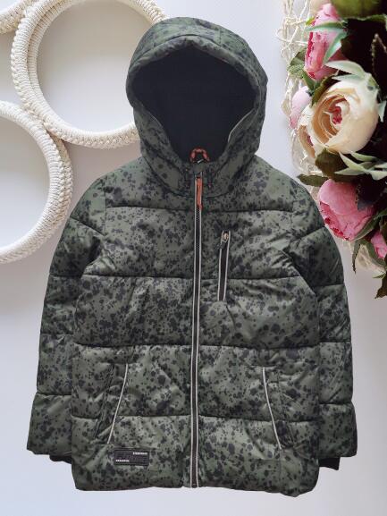 9,10 лет, рост 140 Теплая зимняя куртка на синтепоне, флис