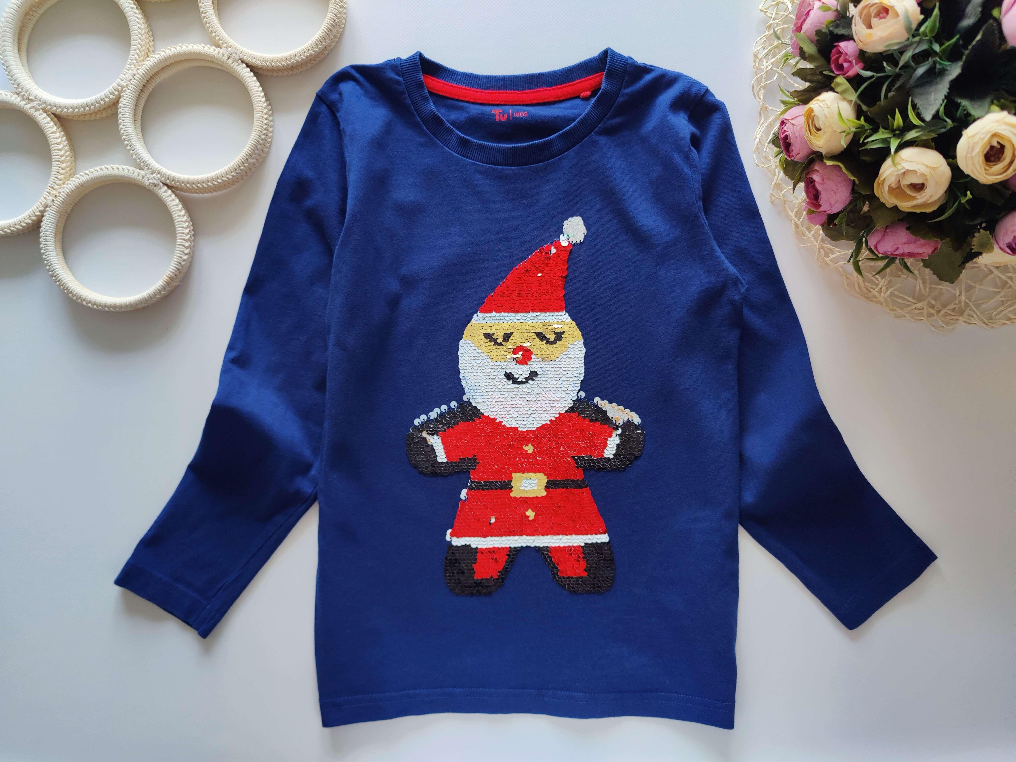 6,7 років, зріст 116,122 Новорічний реглан паєтки