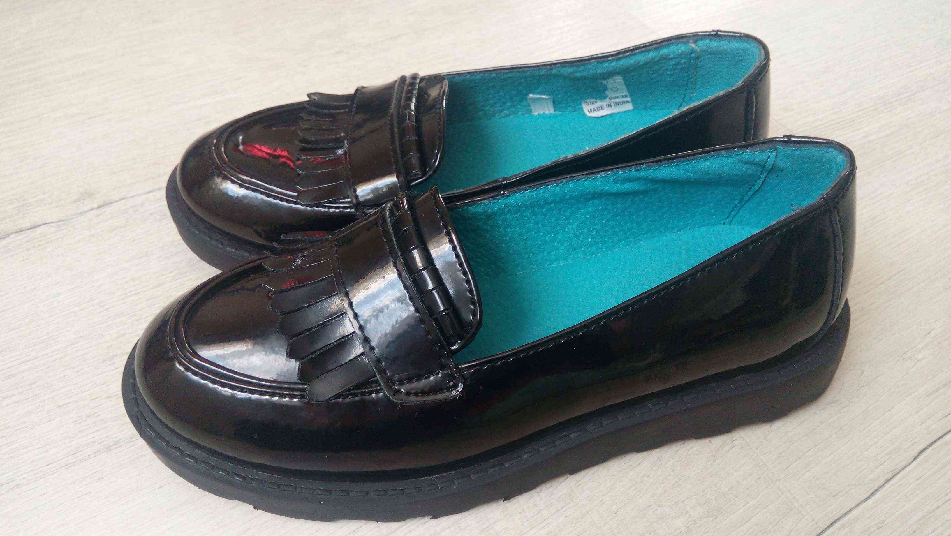 33 (21,5 см) Кожа! Кожаные туфли для девочки