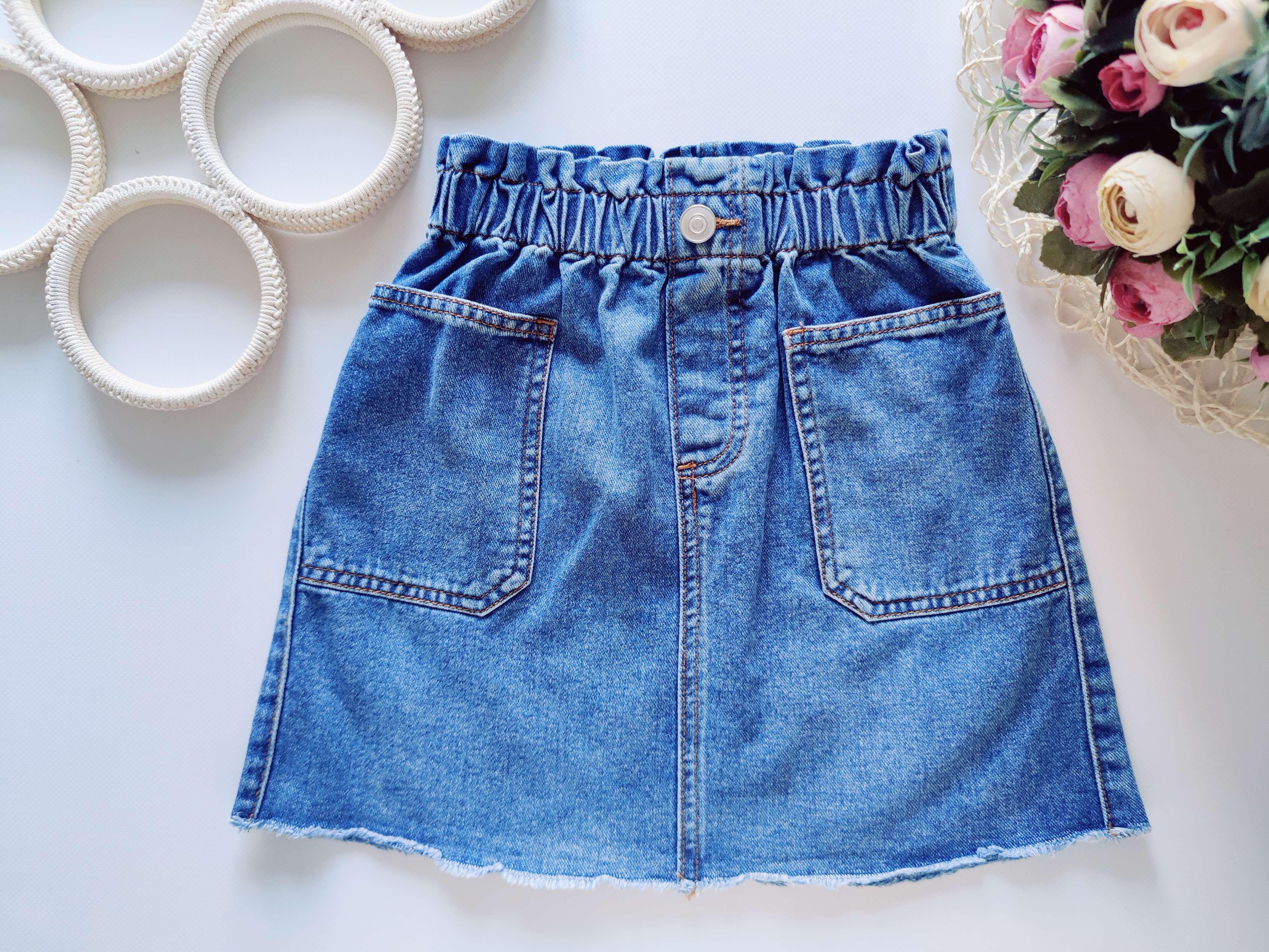 9,10 років, зріст 134,140 Джинсова спідниця на резинці