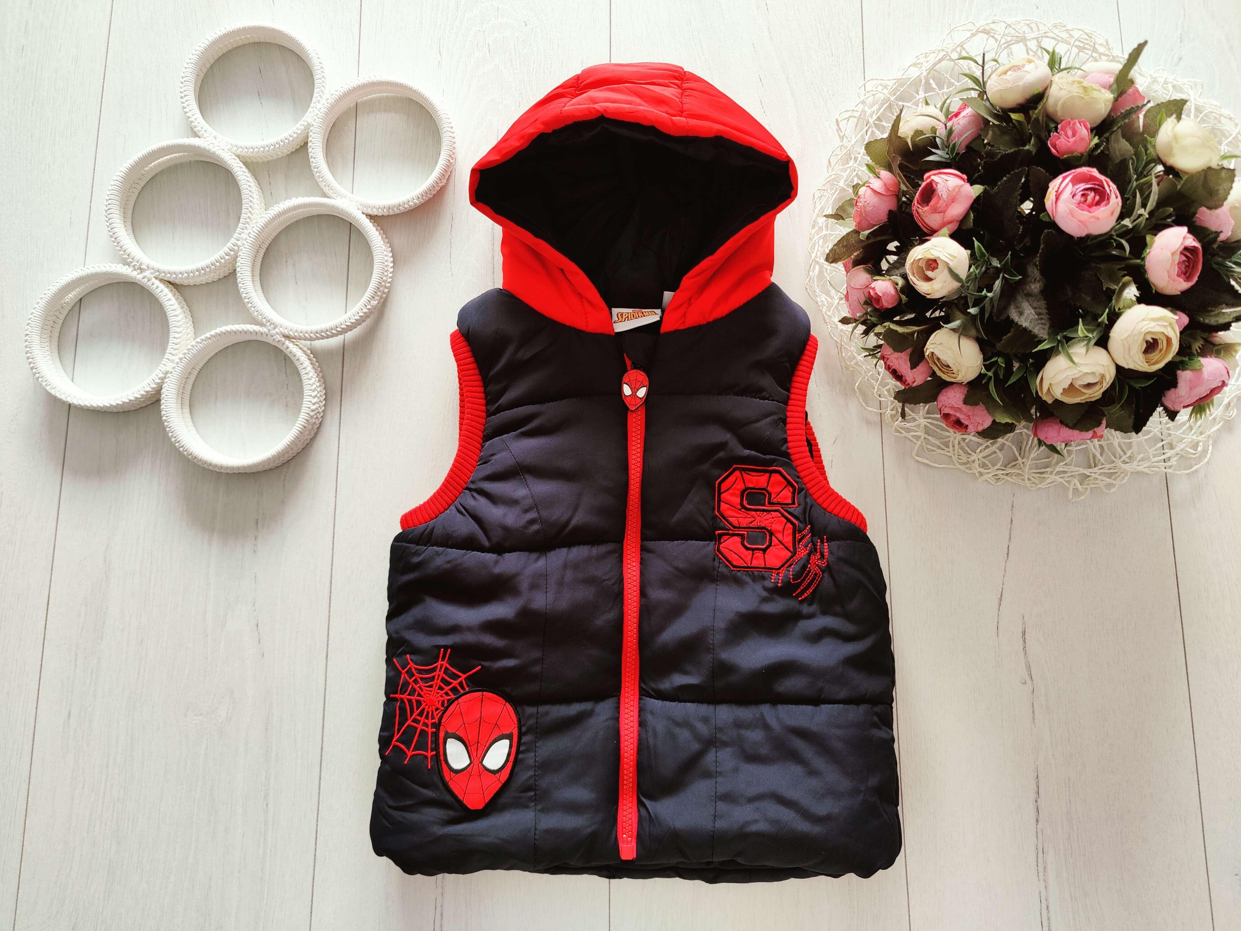 4,5 лет, рост 104,110 Жилетка Spider-Man на синтепоне