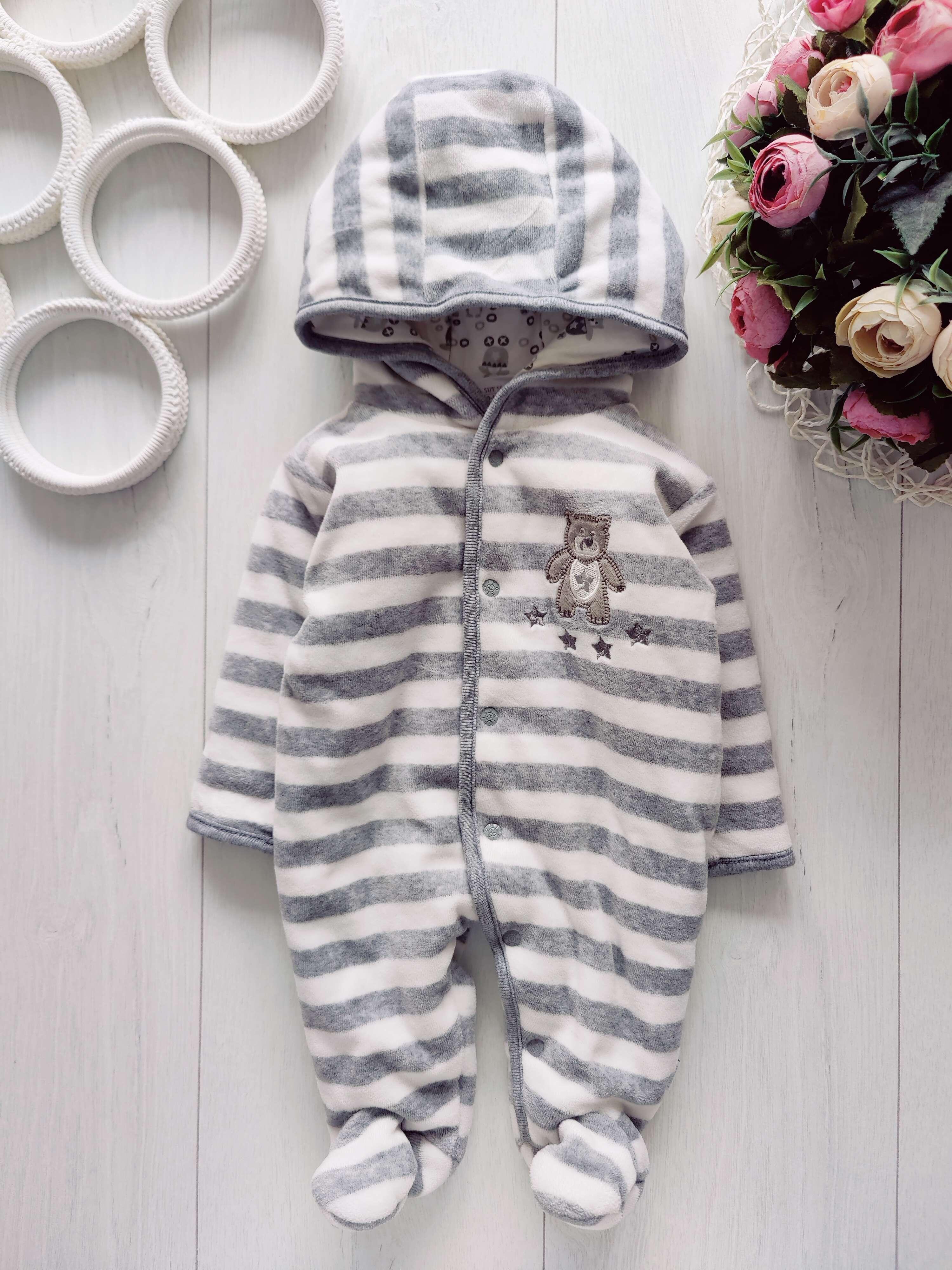 0-3 мес, Комбинезон на синтепоне, подкладка хб