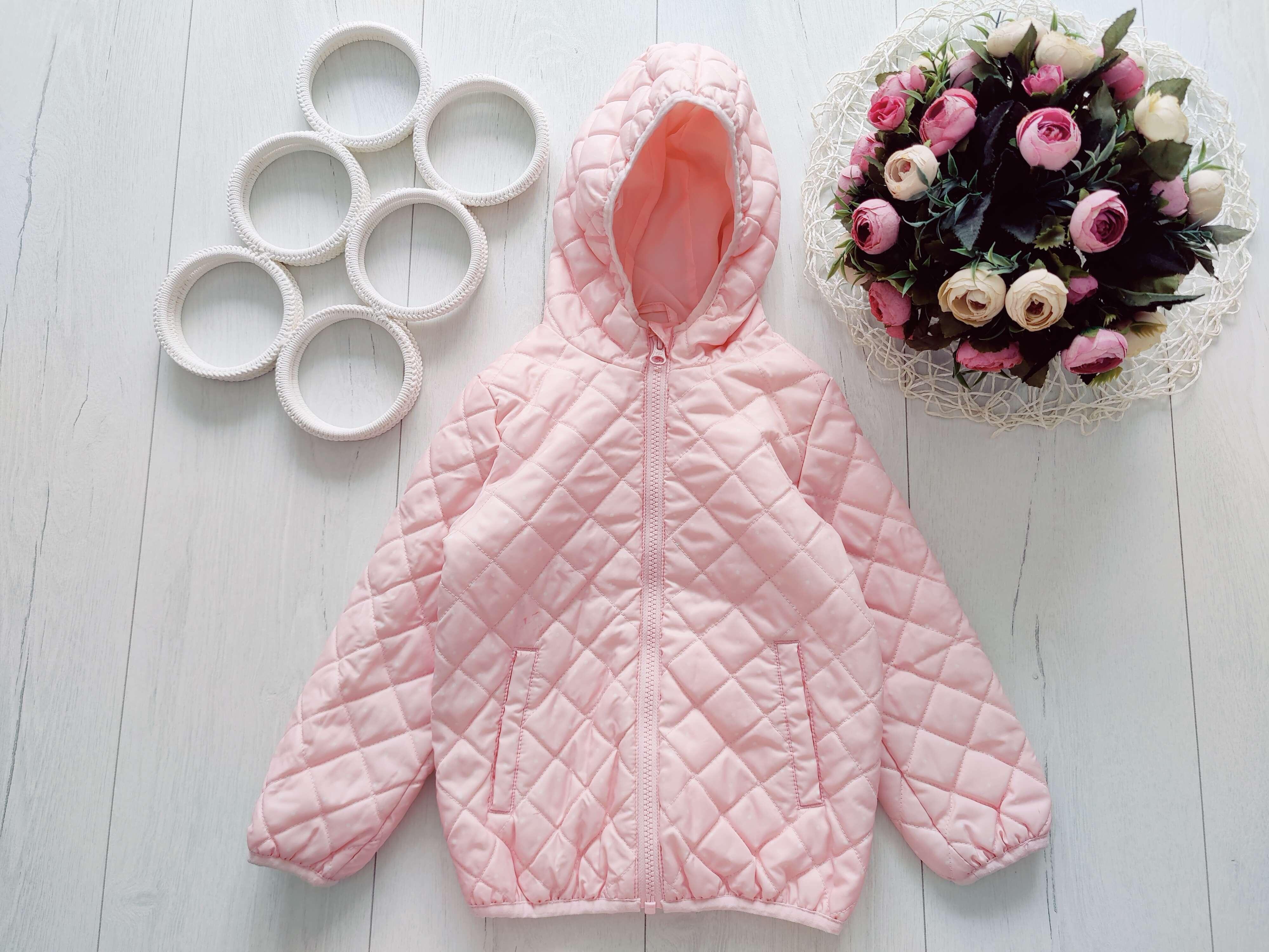 4,5 лет, рост 104,110 Деми куртка на тонком синтепоне