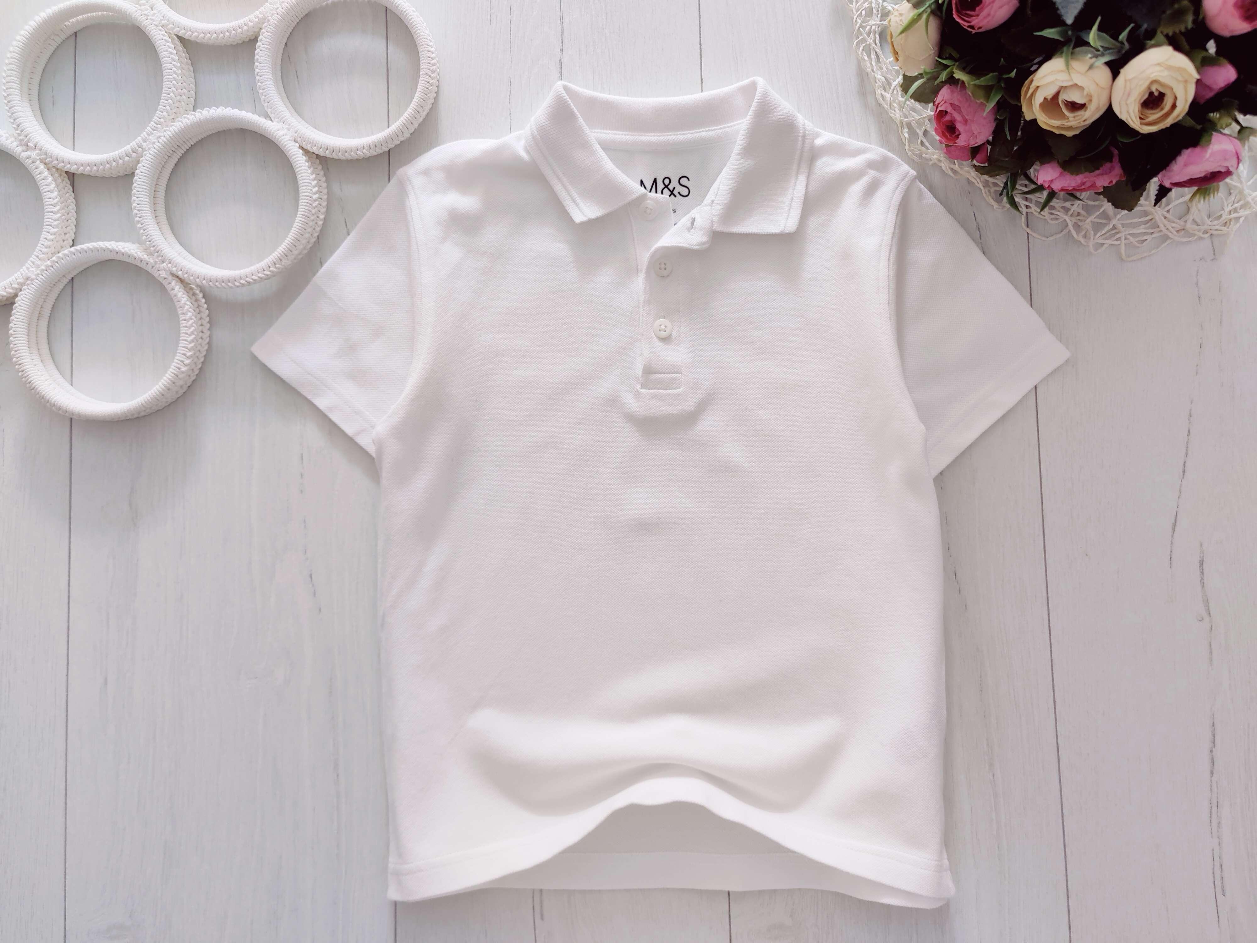 5,6 років, зріст 116 Біле поло