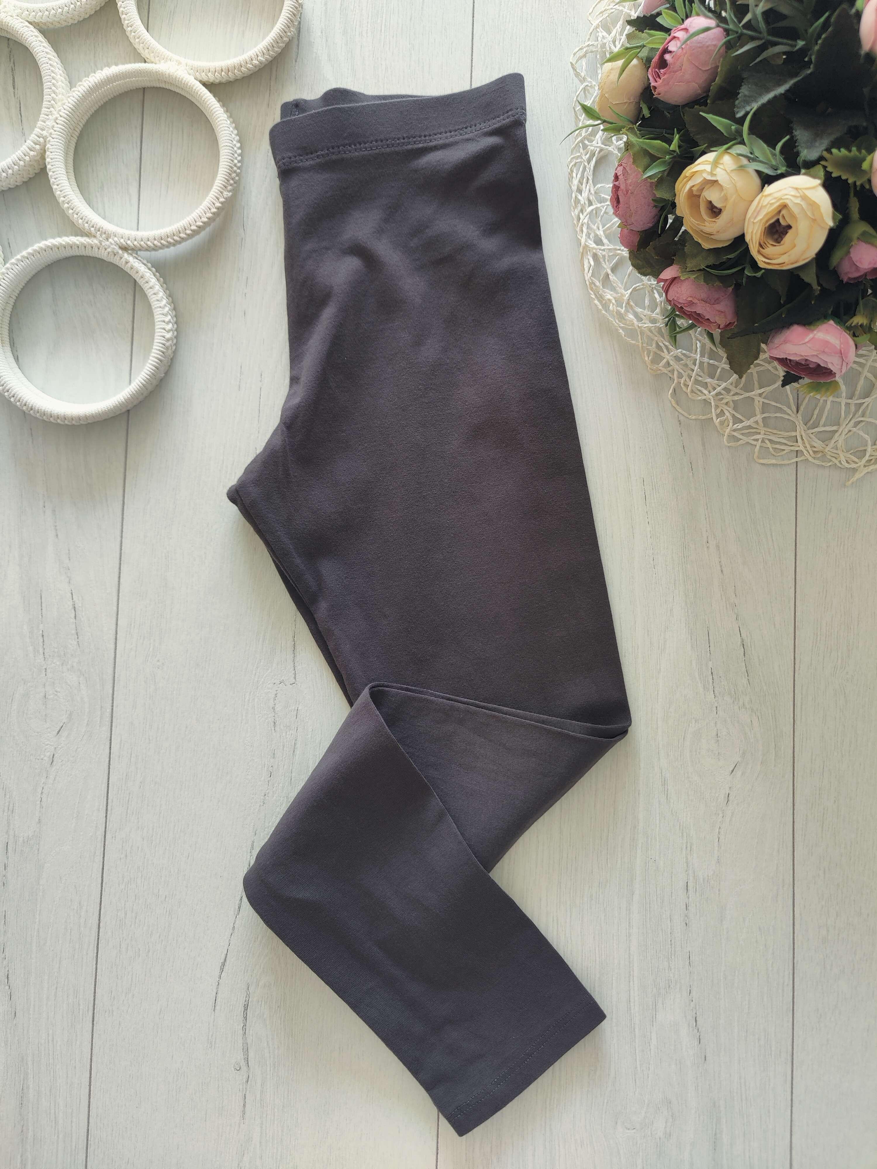 10,11 лет, рост 146 Серые лосины