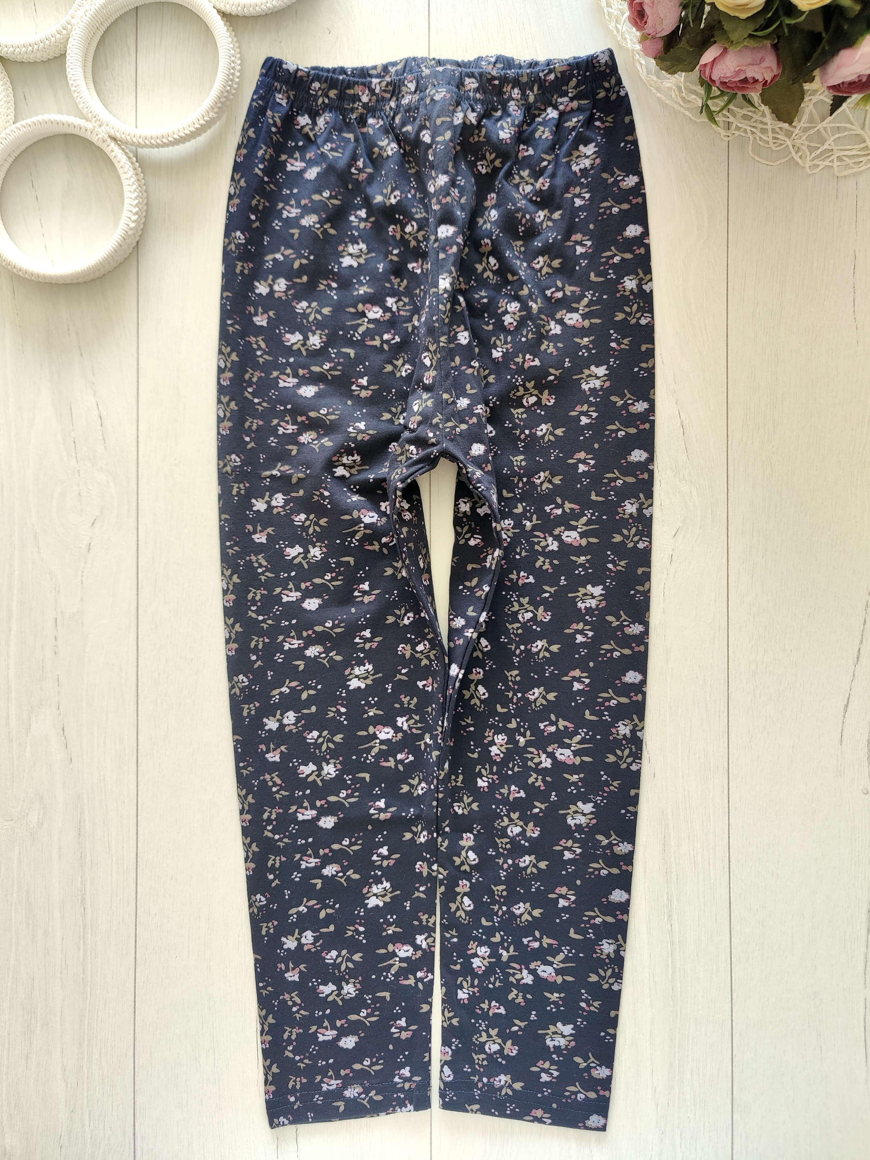 6,7 лет, рост 116,122 Цветочные лосины