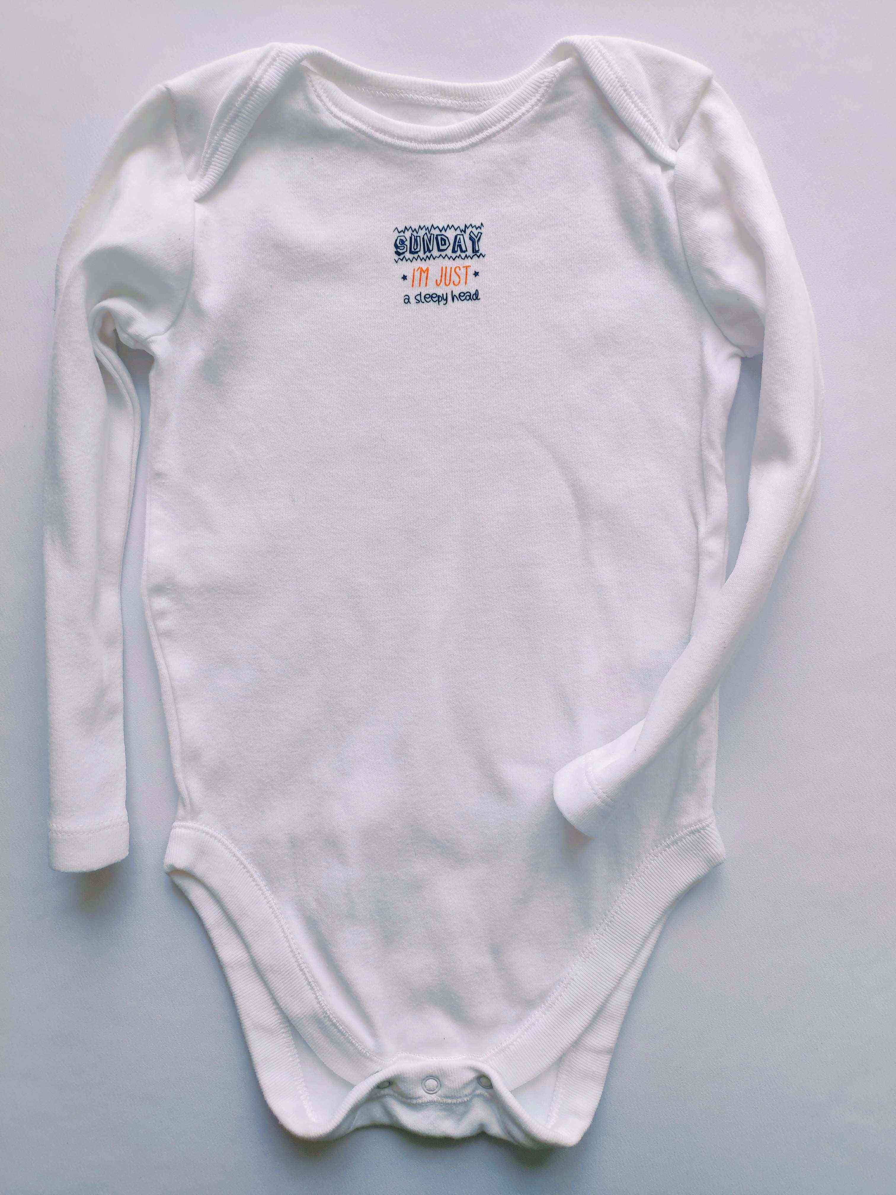 12\18 мес, рост 86 "Воскресенье" Боди унисекс