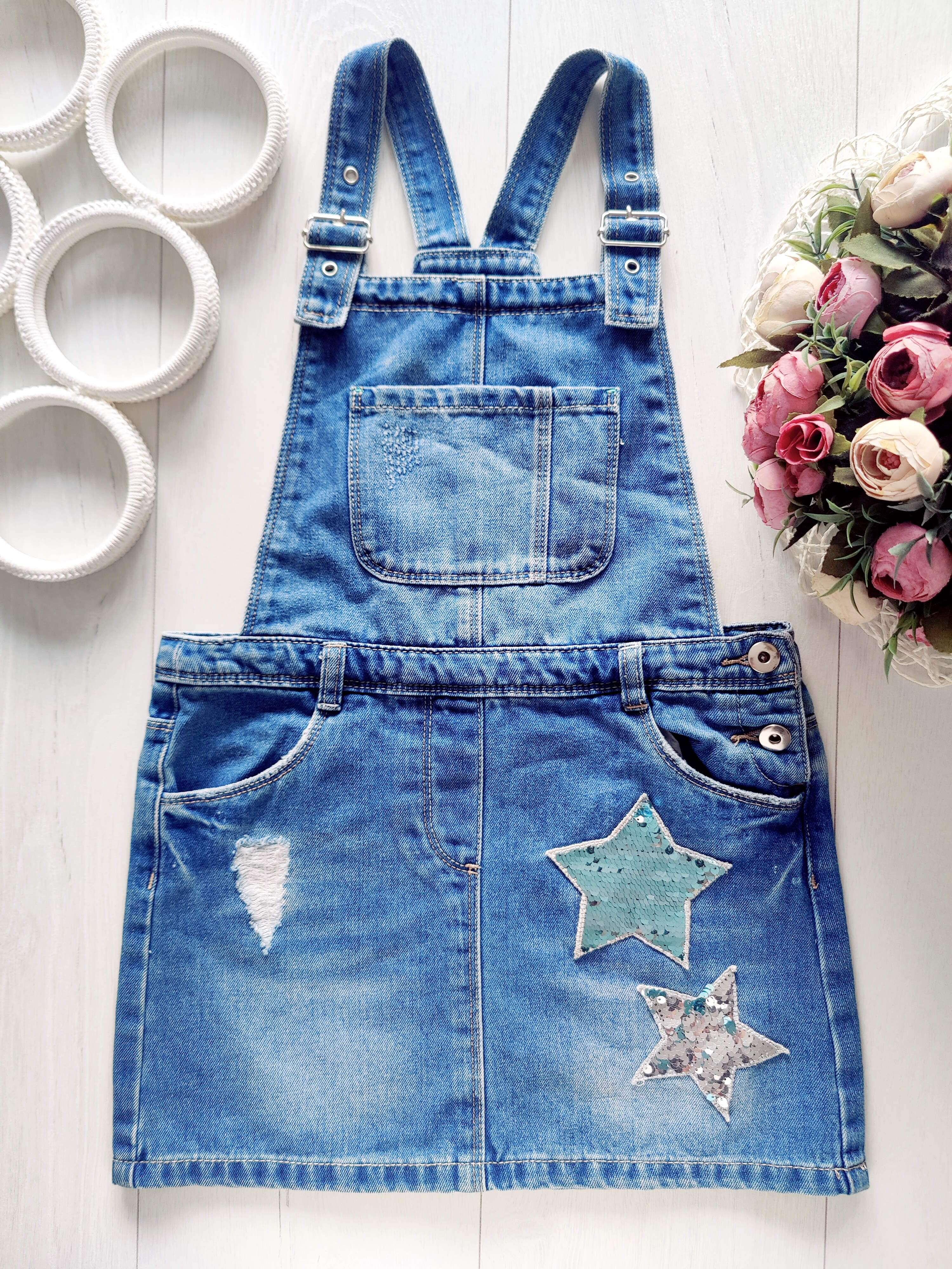 8,9 років, зріст 128,134 Джинсовий сарафан