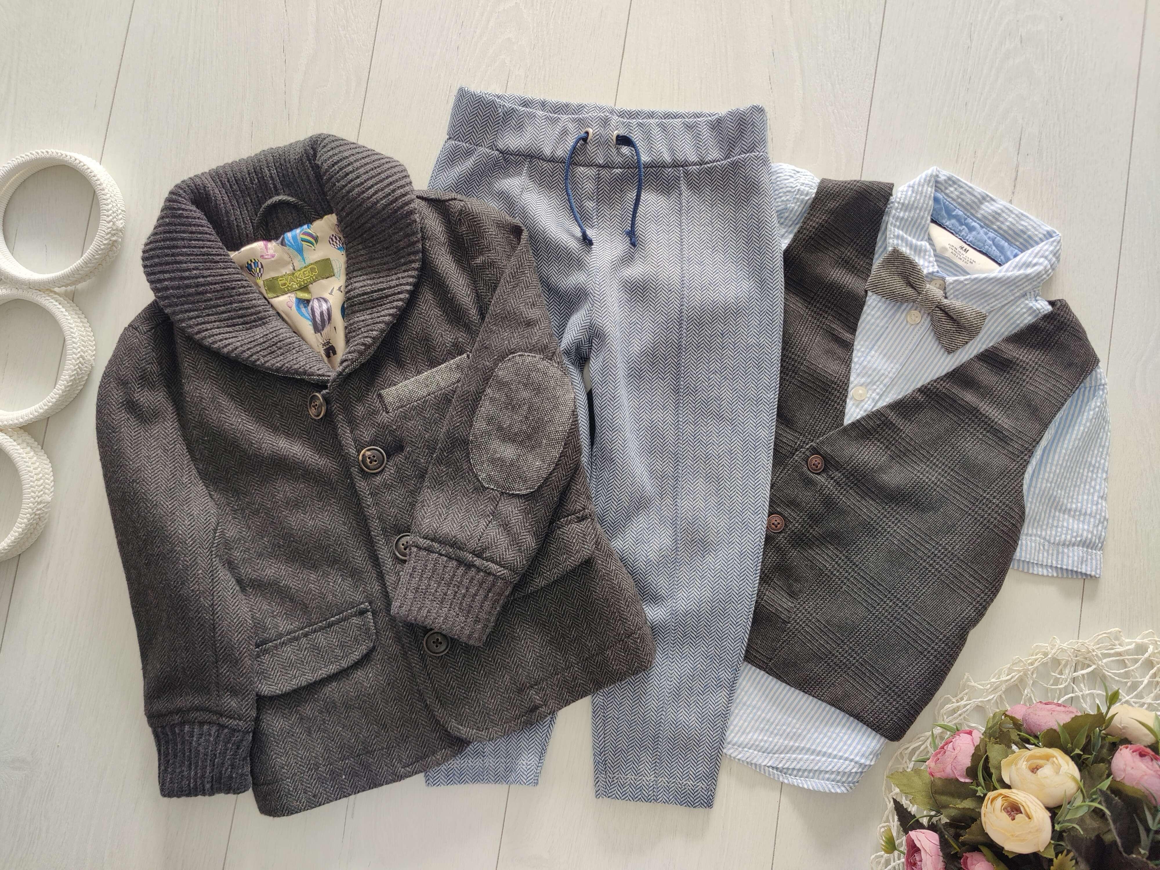 2,3 года, рост 92,98 Пиджак брюки и рубашка