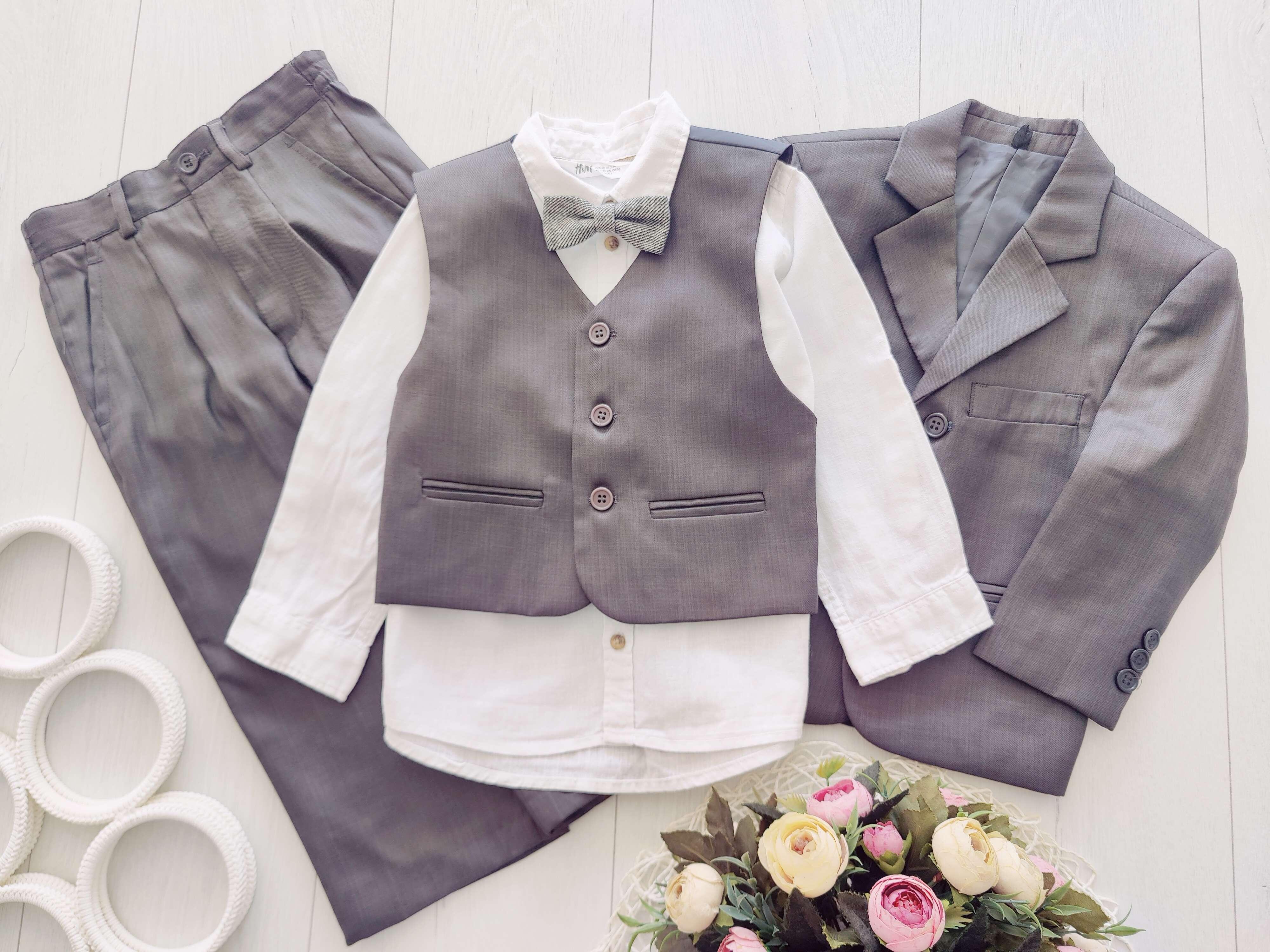 2,3 года, рост 92,98 Костюм нарядный и белая рубашка