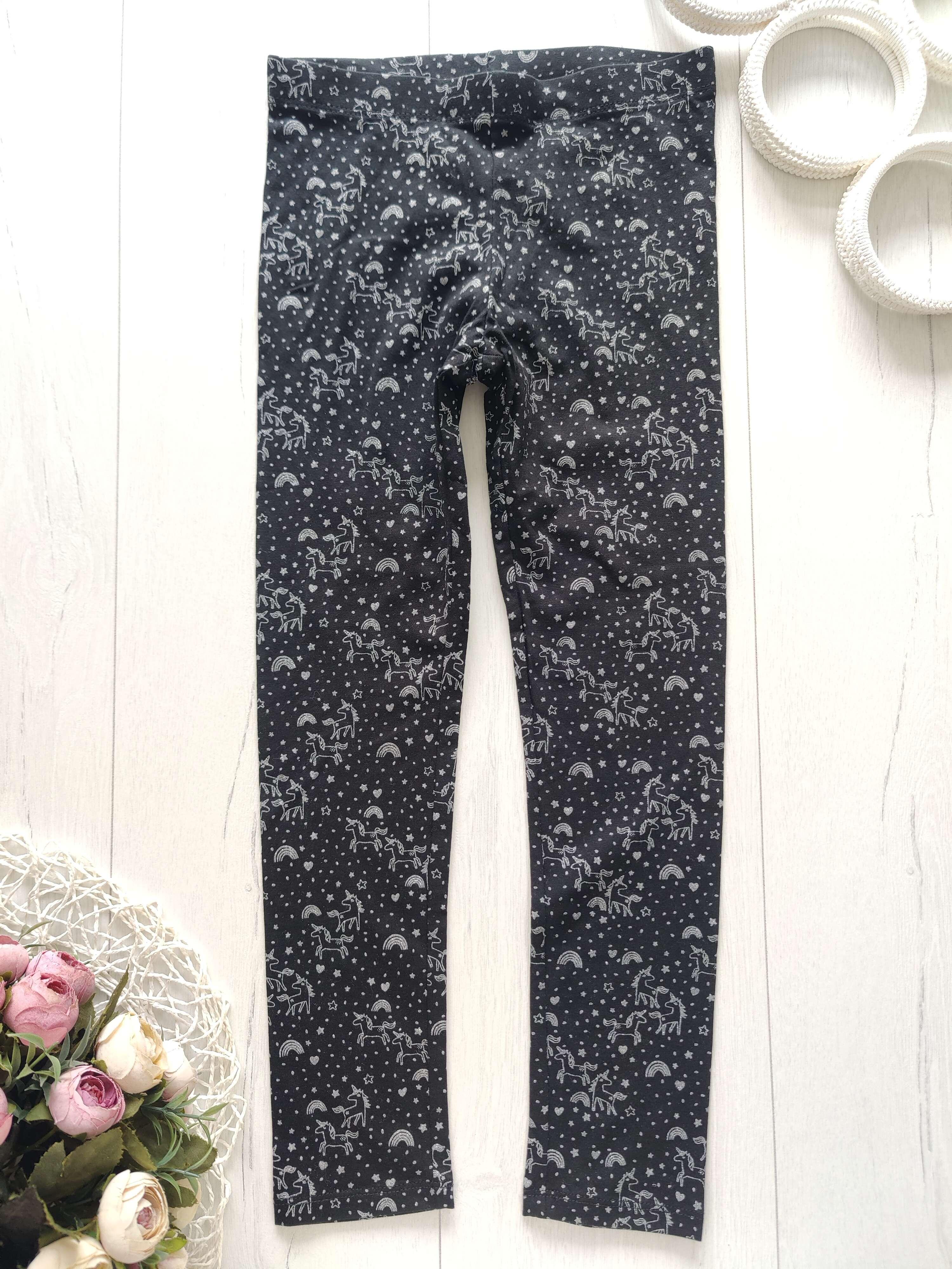 8,9 років, зріст 134 Лосини в єдинорогах поні