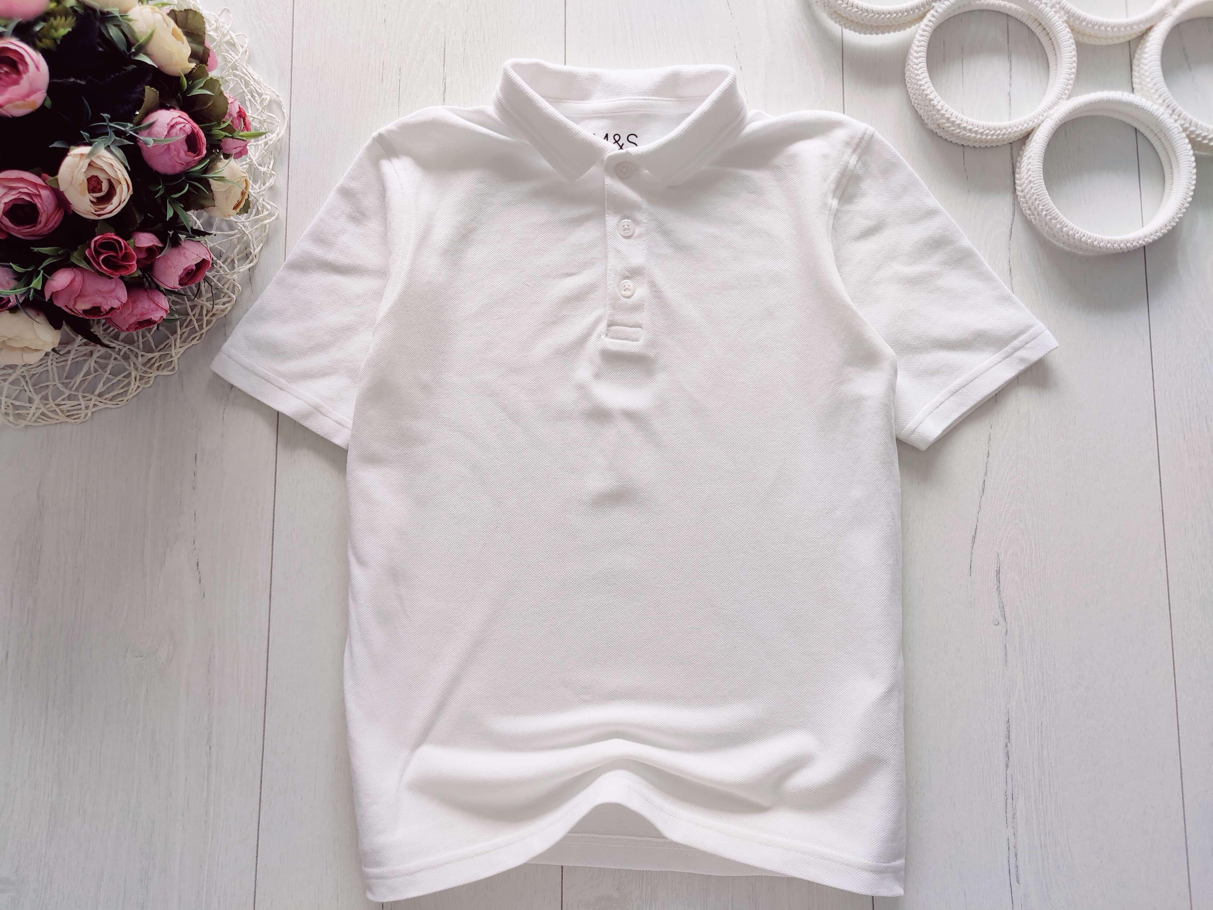 7,8 років, зріст 128 Біле поло