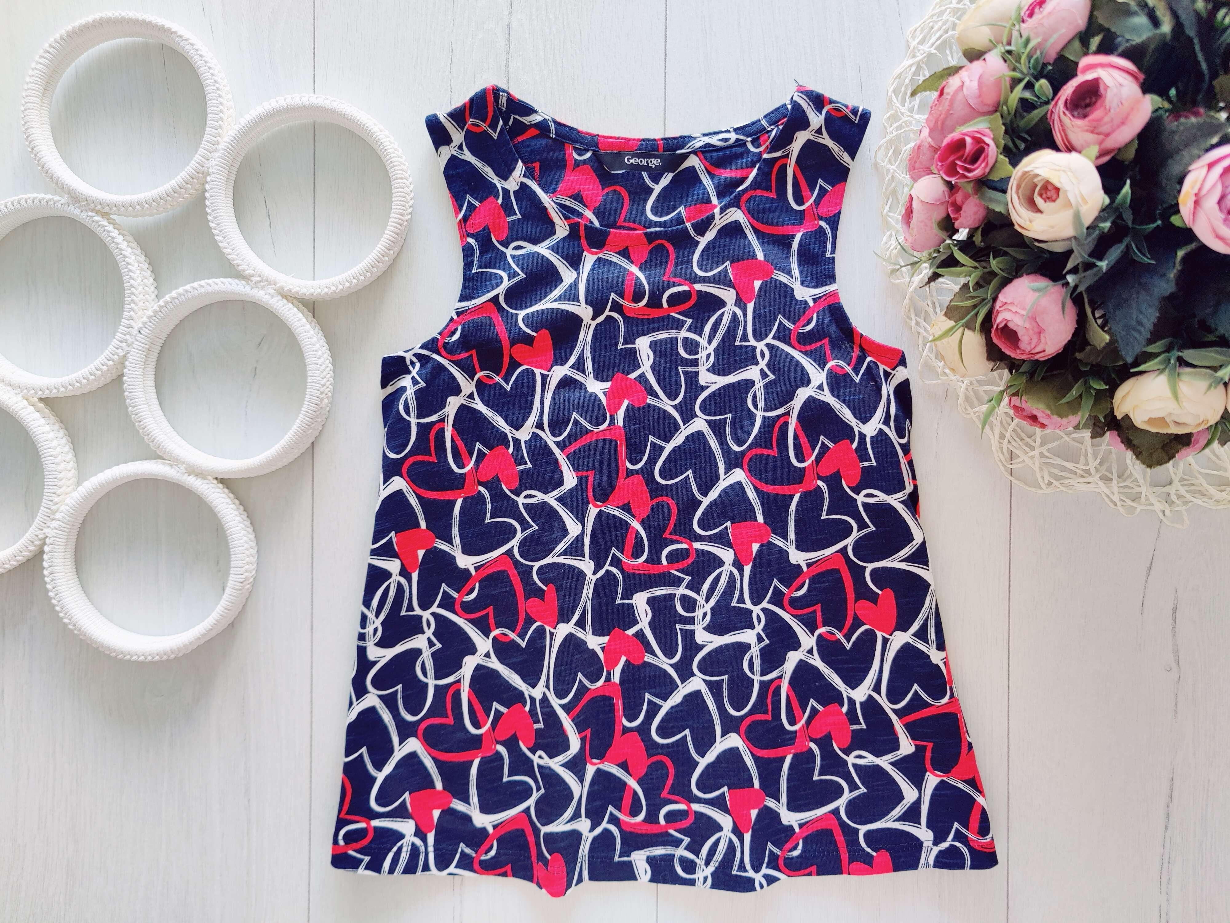 4,5 років, зріст 104,110 Майка в сердечках