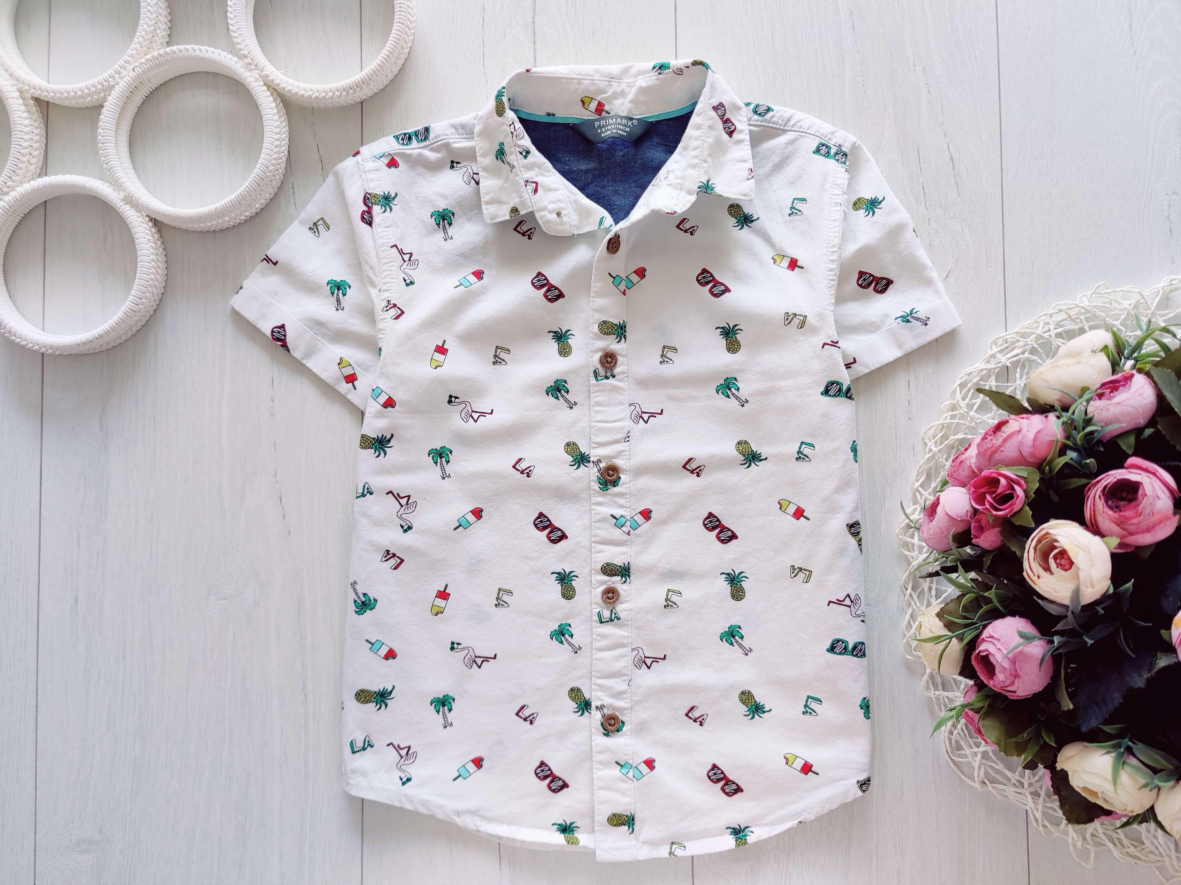 4,5 лет, рост 110 Летняя рубашка