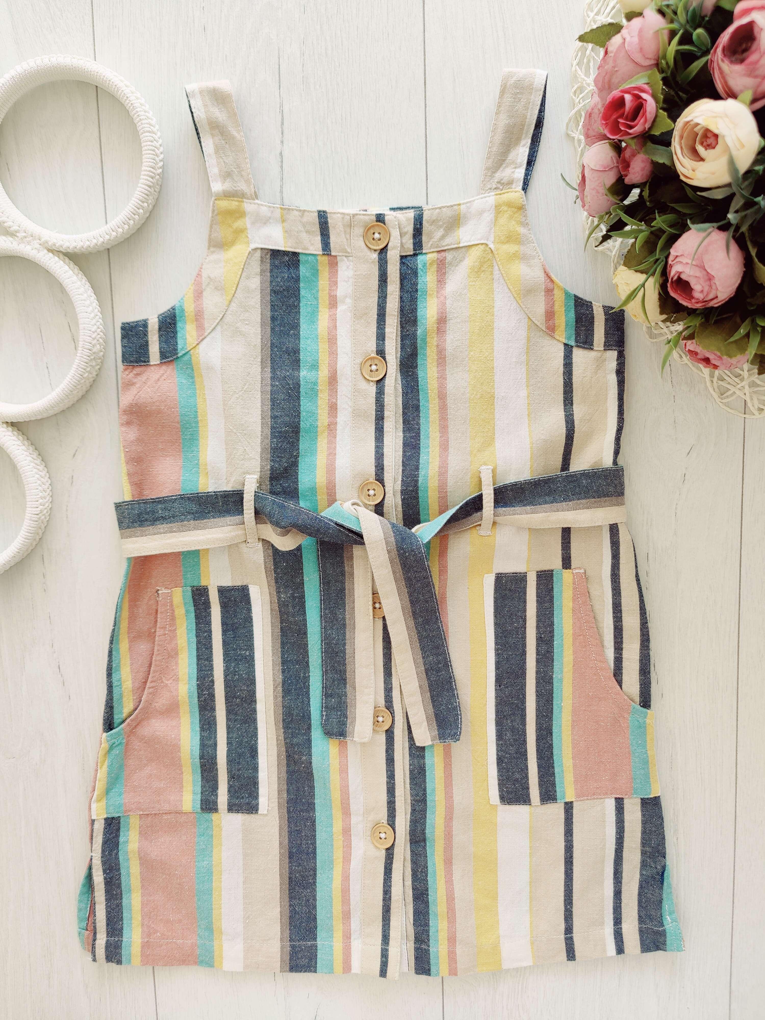 4 роки, зріст 104 Сарафан котон+льон