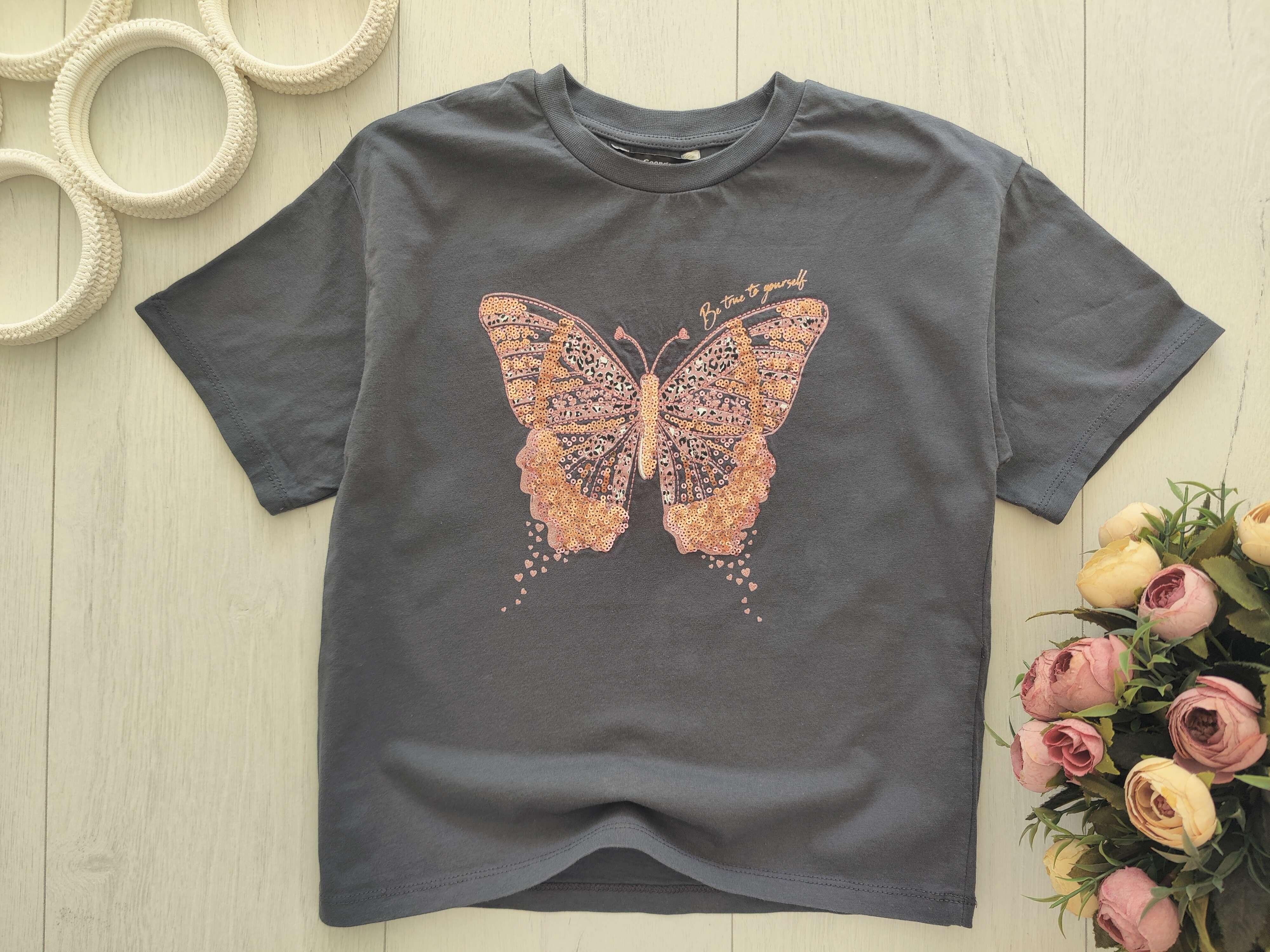 7,8 років, зріст 122,28 Футболка з метеликом