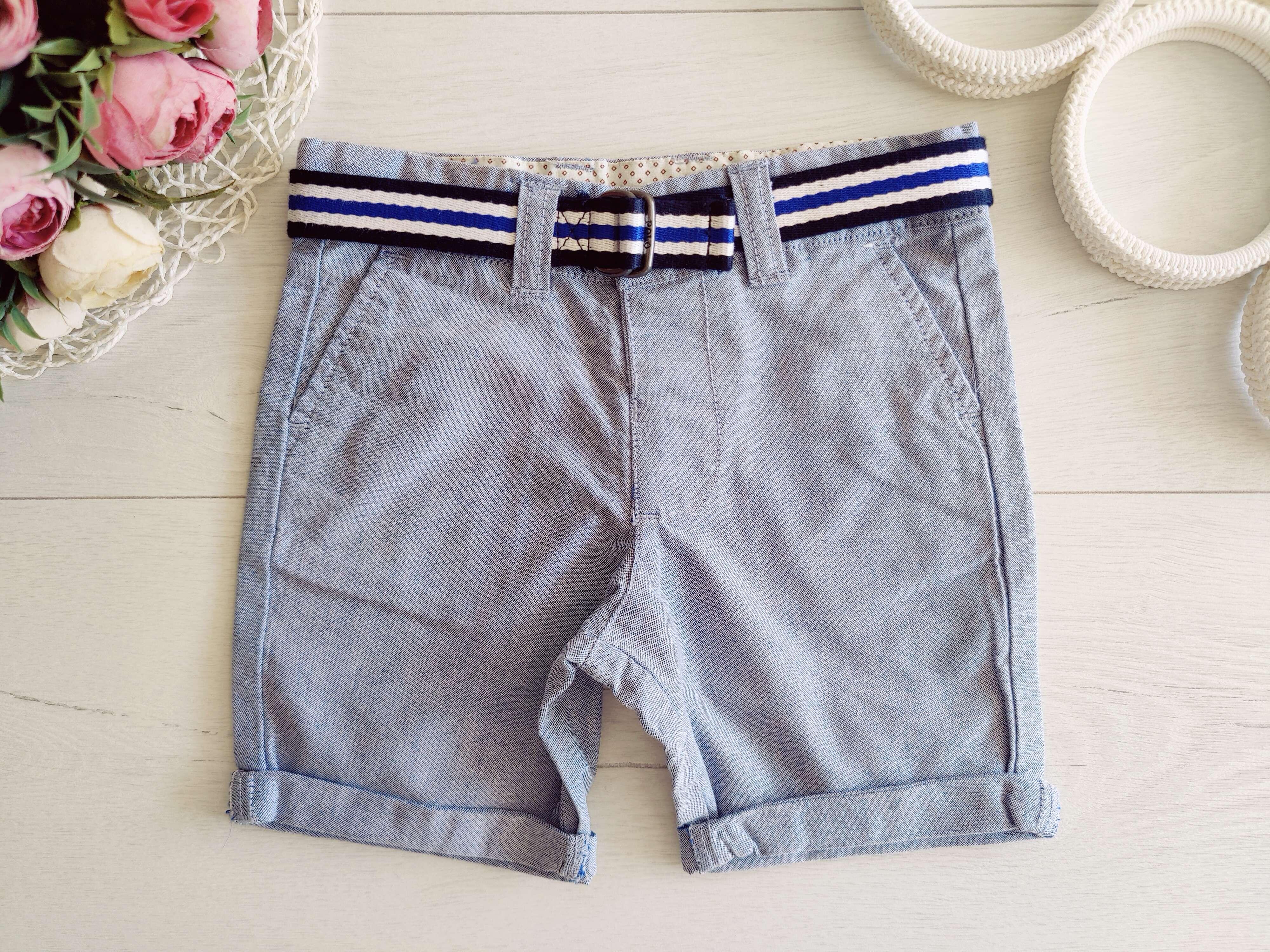 2,3 роки, зріст 98 Красиві шорти з фірмовим ременем