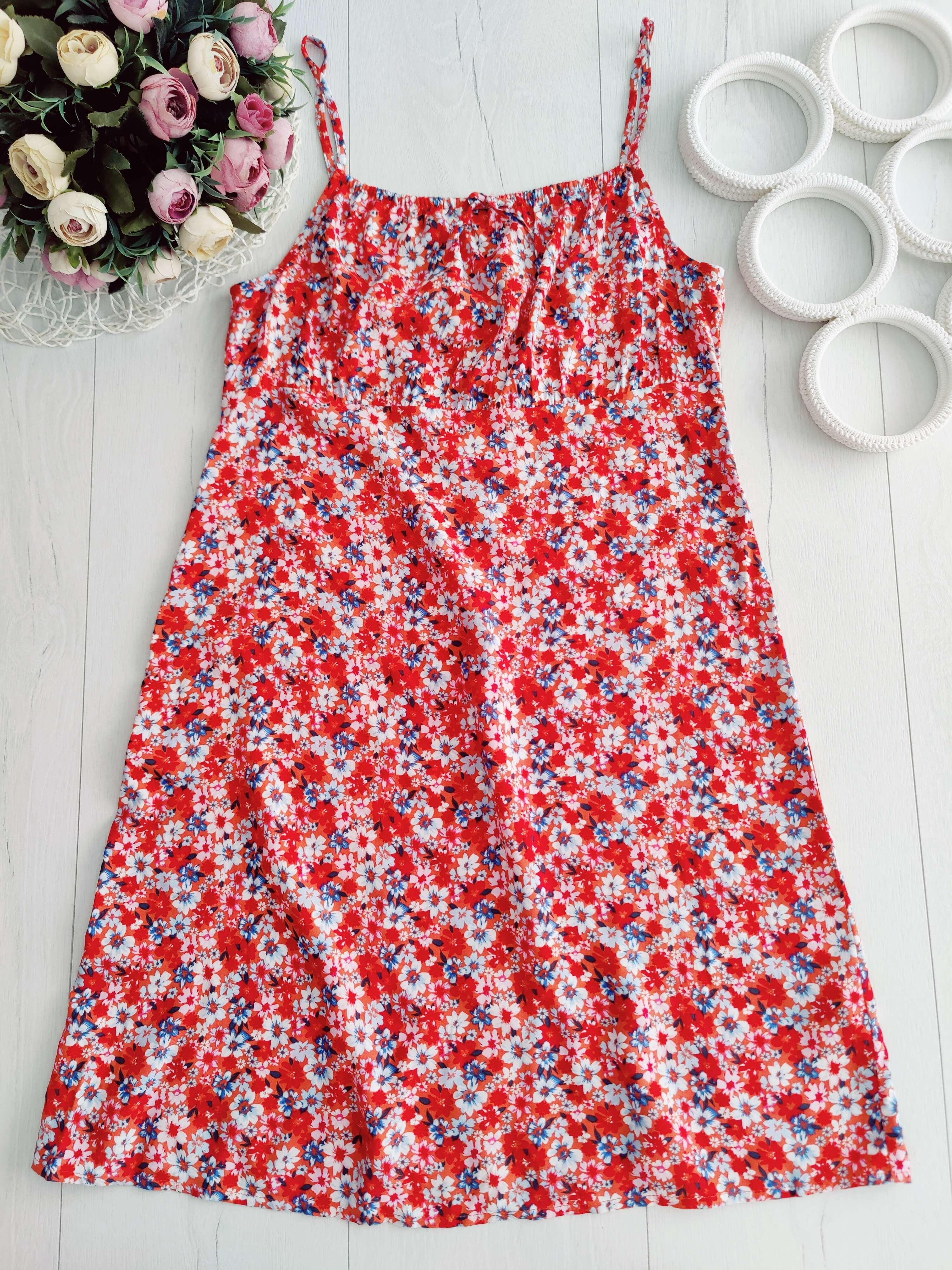 12,13 лет, рост 158 Новый летний сарафан, вискоза