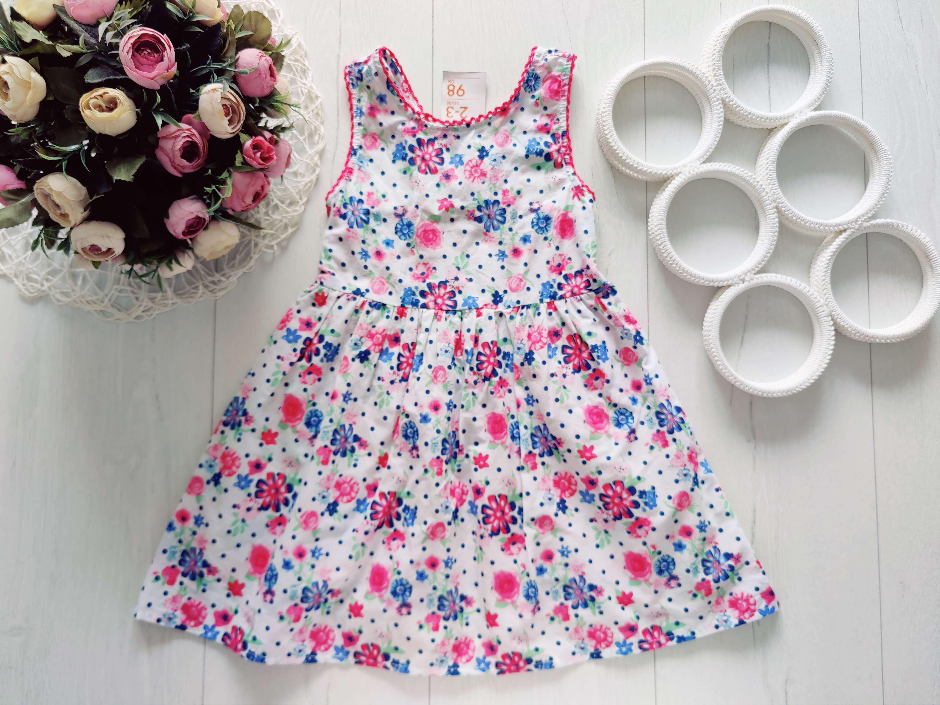 2,3 роки, зріст 98 Новий бавовняний сарафан