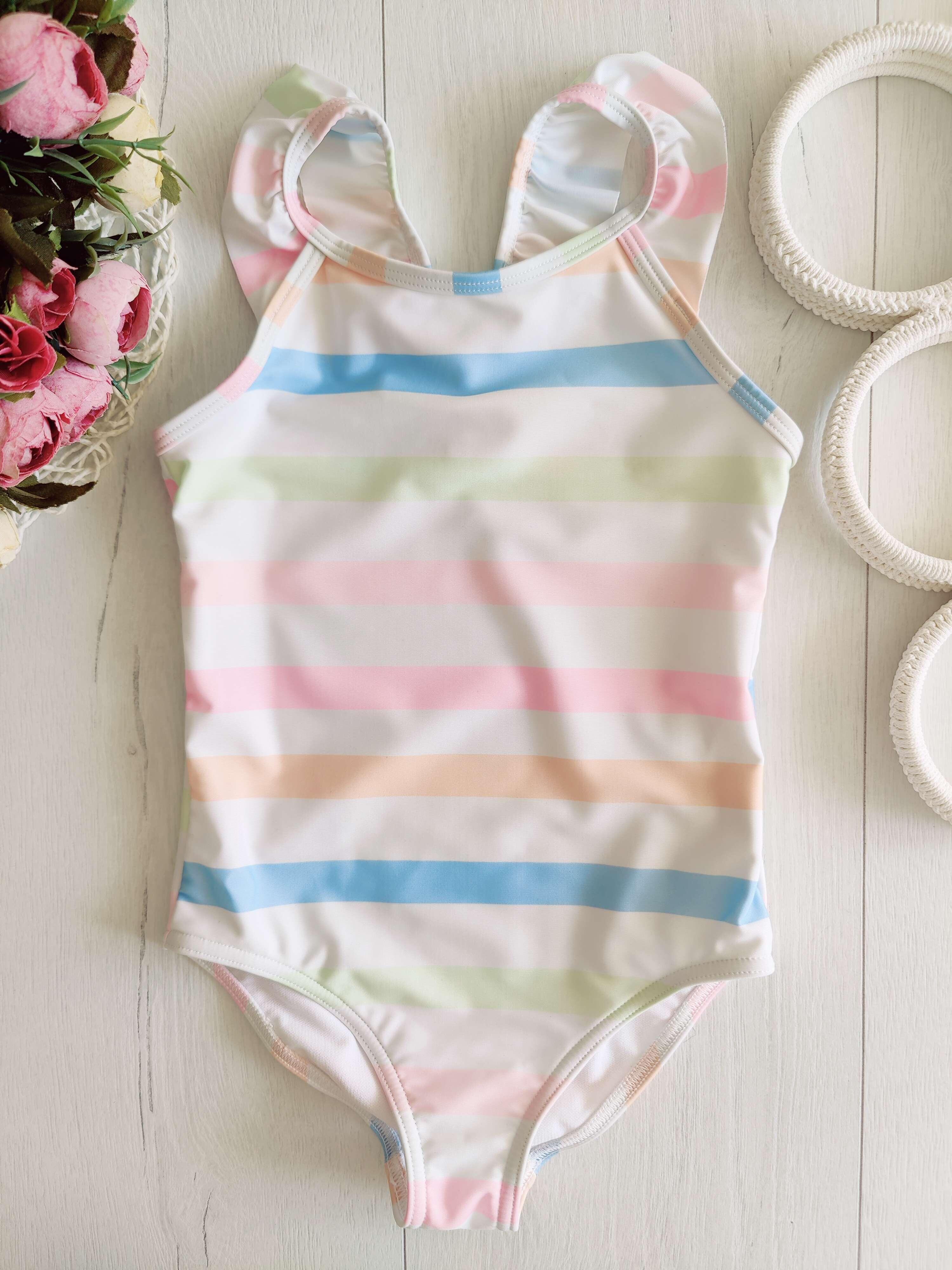 4,5 лет, рост 104,110 Нежный детский купальник