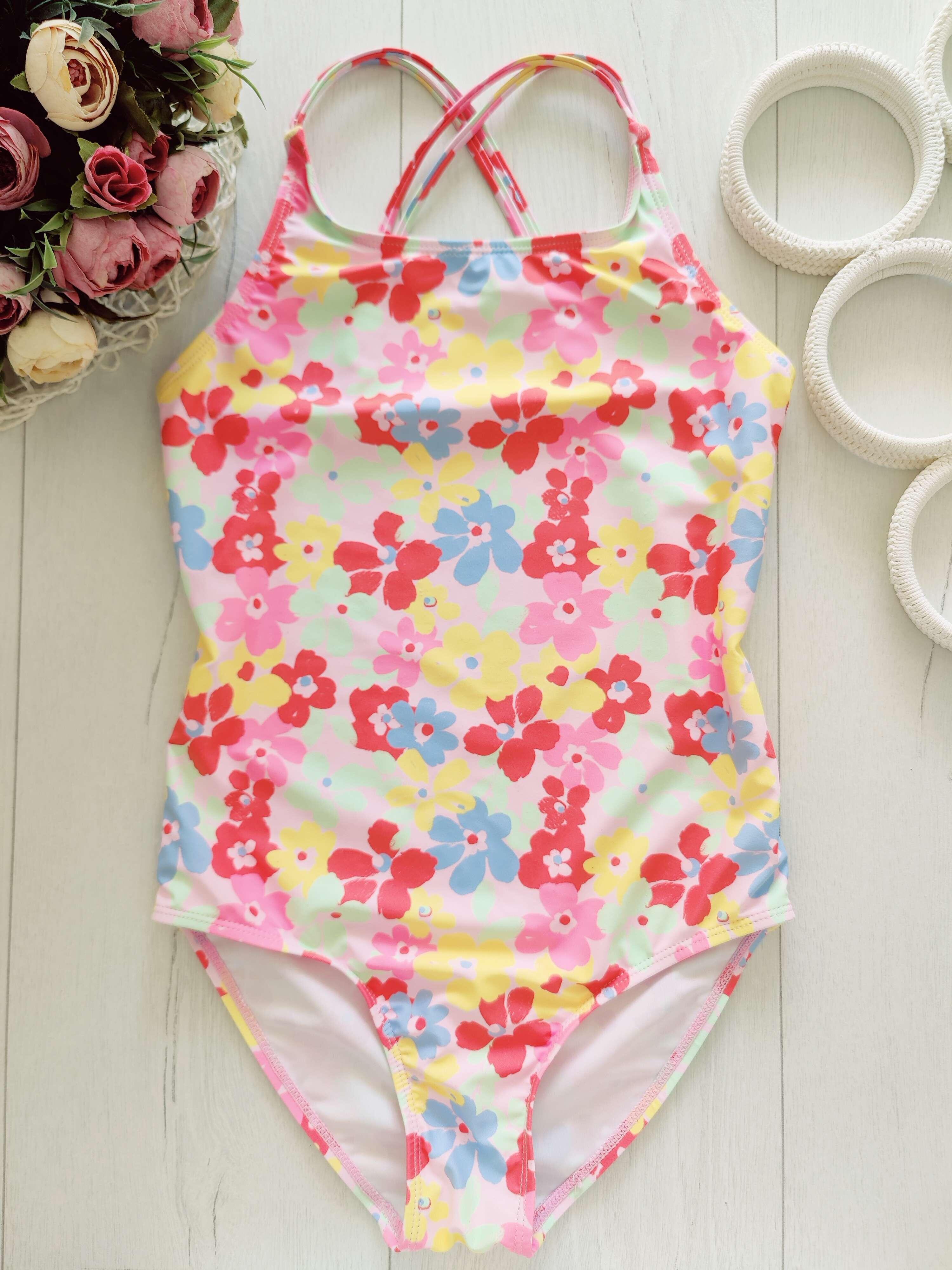 10,11 лет, рост 146 Красивый детский купальник