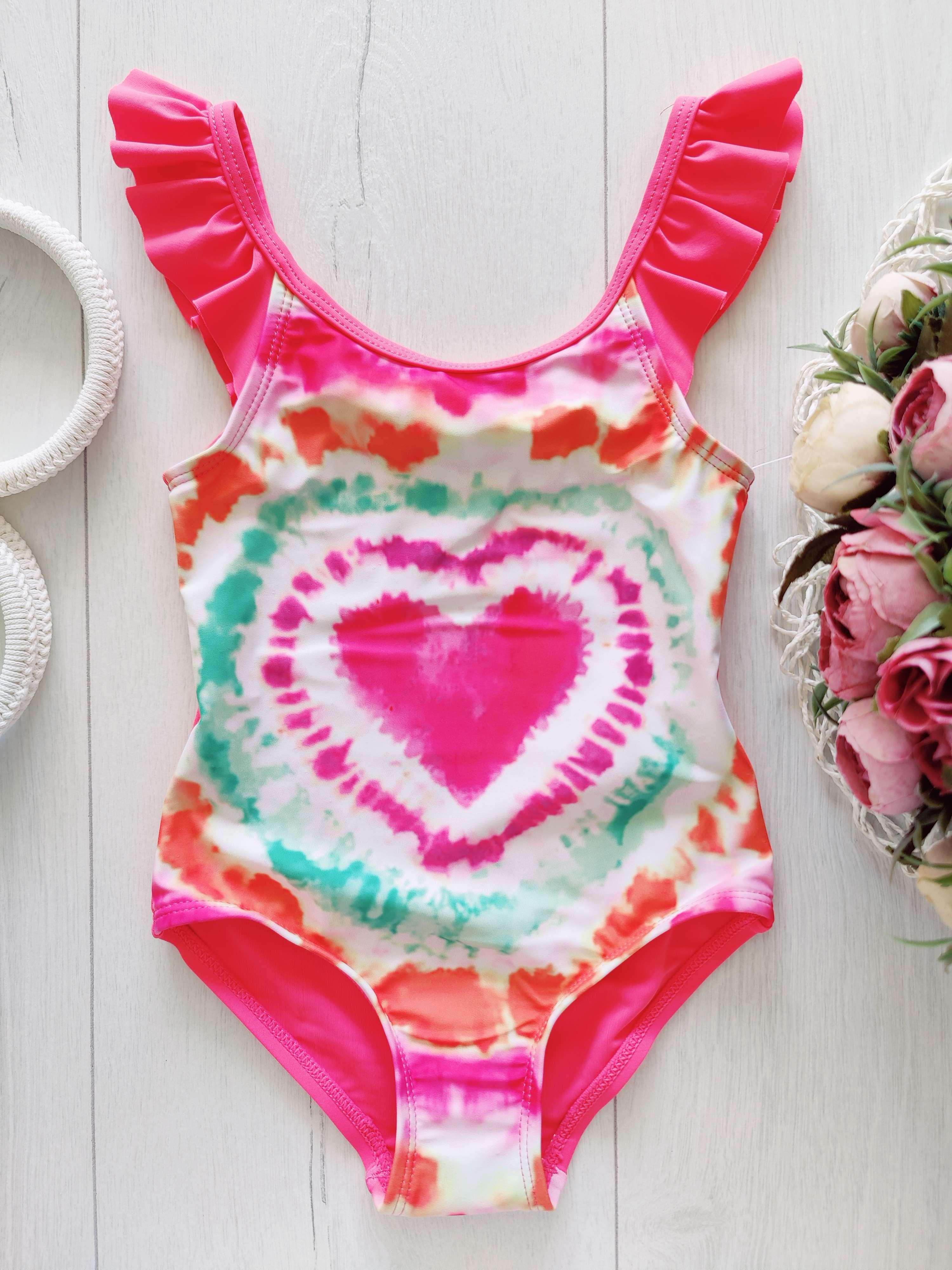 18,24 мес, рост 92 Новый детский купальник с сердечом