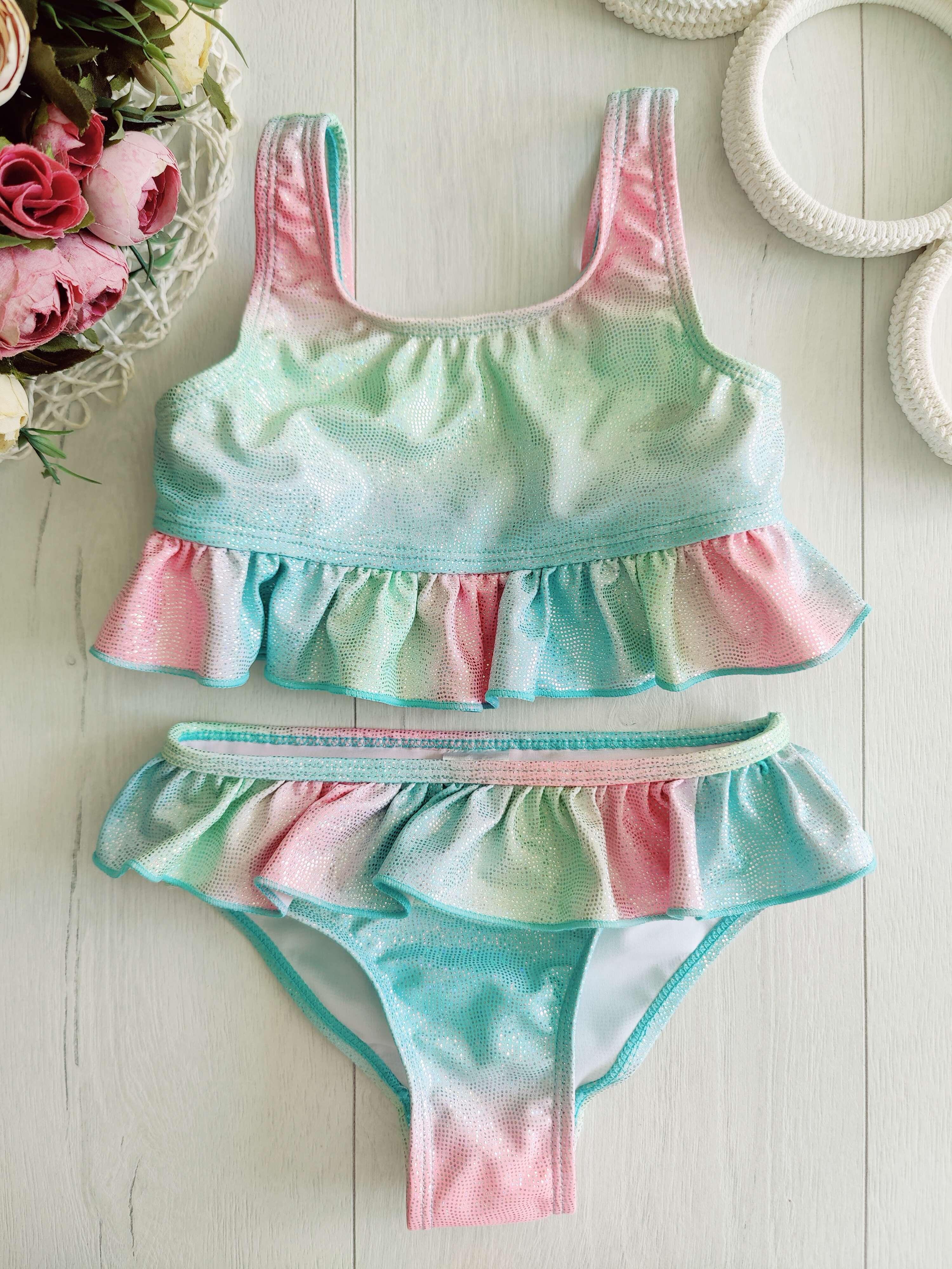 3,4 года, рост 98,104 Раздельный детский купальник