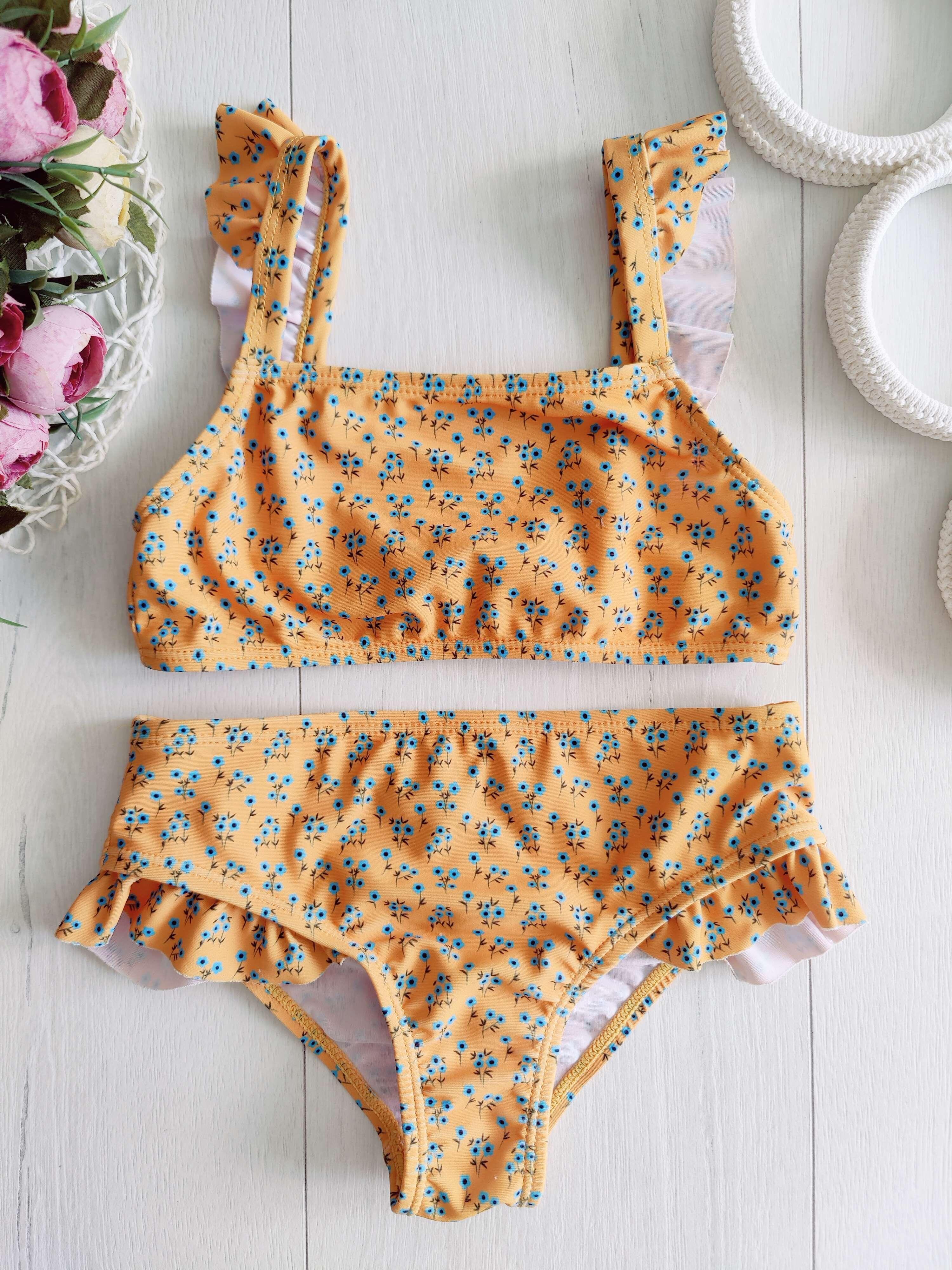 5,6 лет, рост 116 Раздельный детский купальник